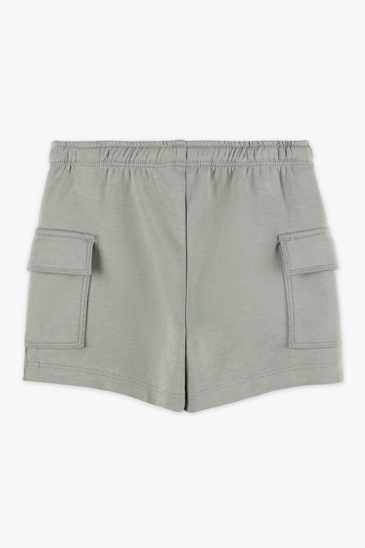 Short taille élastique avec cordon - Bébé garçon && KAKI