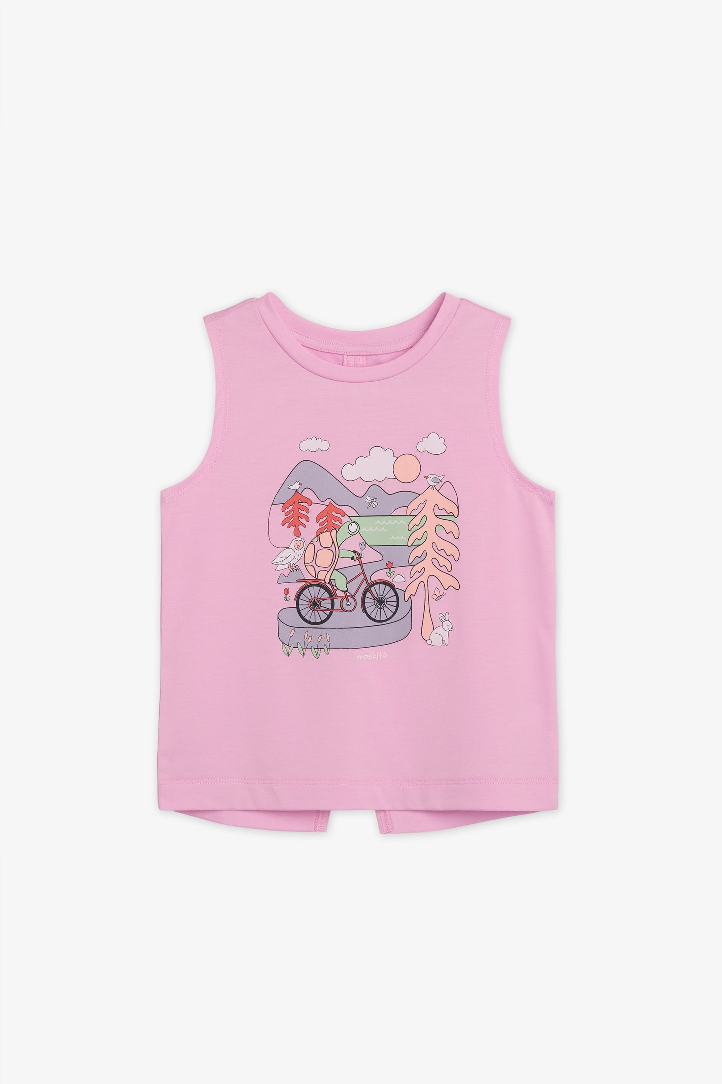 Camisole col rond graphique en Tencel - Bébé garçon && ROSE