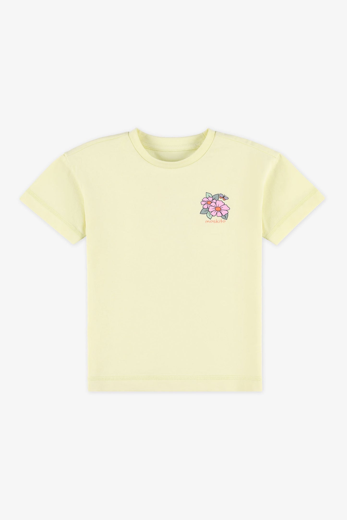 Chandail M/courtes uni avec imprimé - Bébé fille && VERT LIME