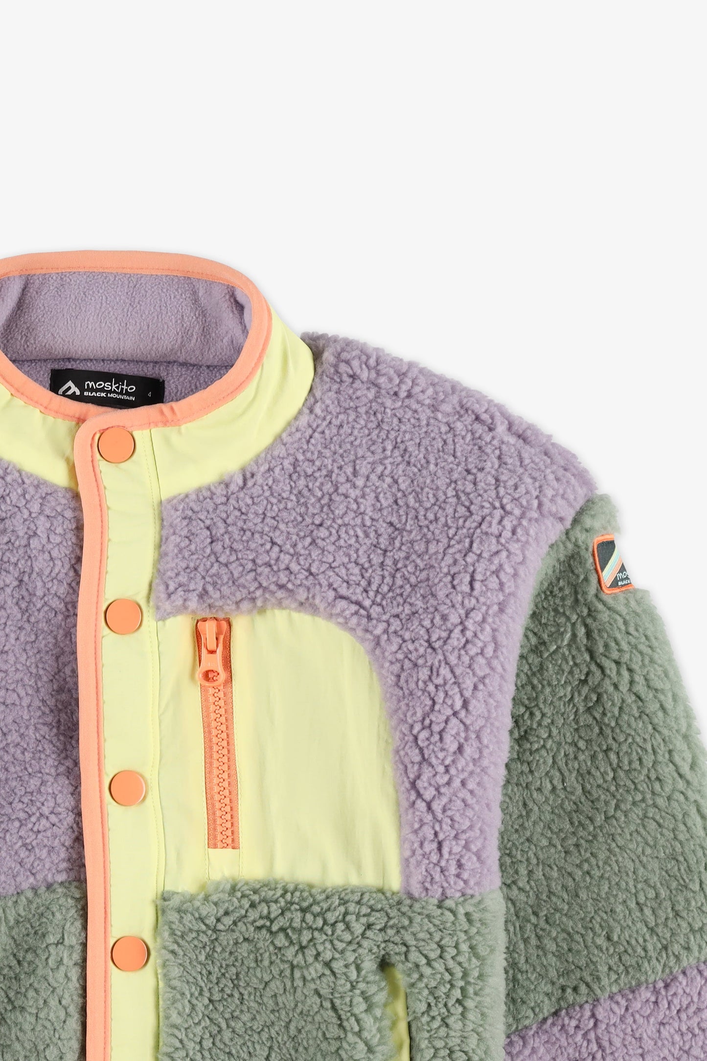 Veste ouatée color block - Enfant fille && MAUVE