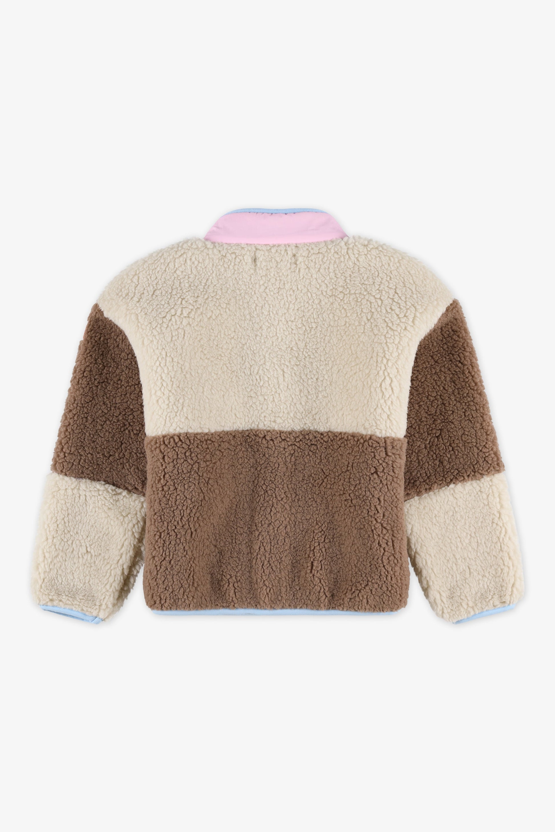 Veste ouatée color block - Enfant fille && BLEU