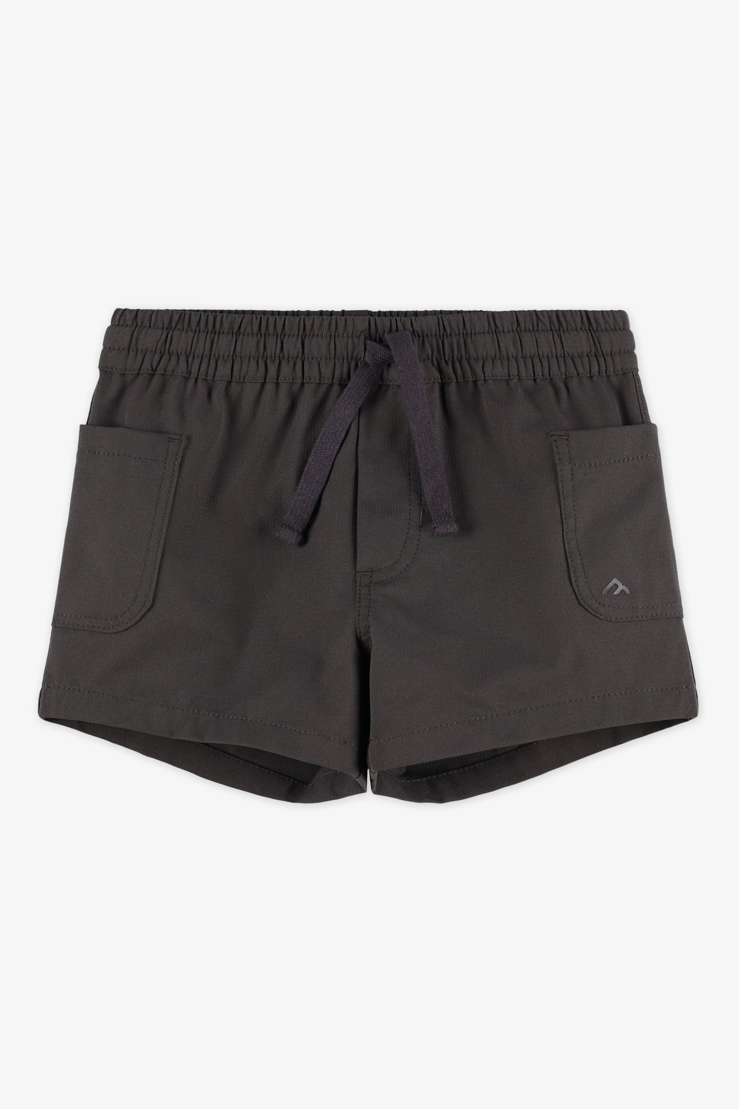 Short cargo élastique avec poches - Enfant fille && CHARBON