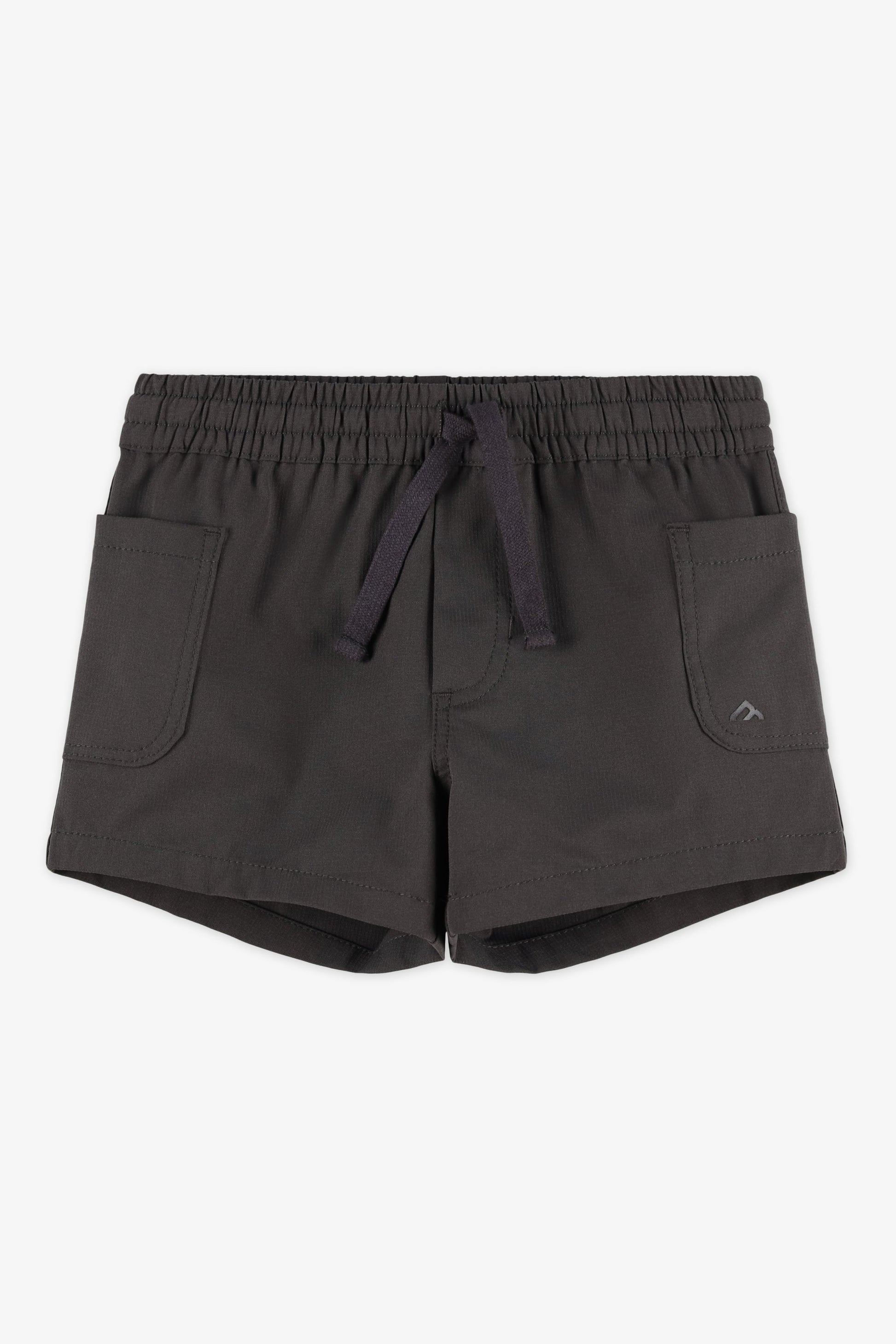 Short cargo élastique avec poches - Enfant fille && CHARBON