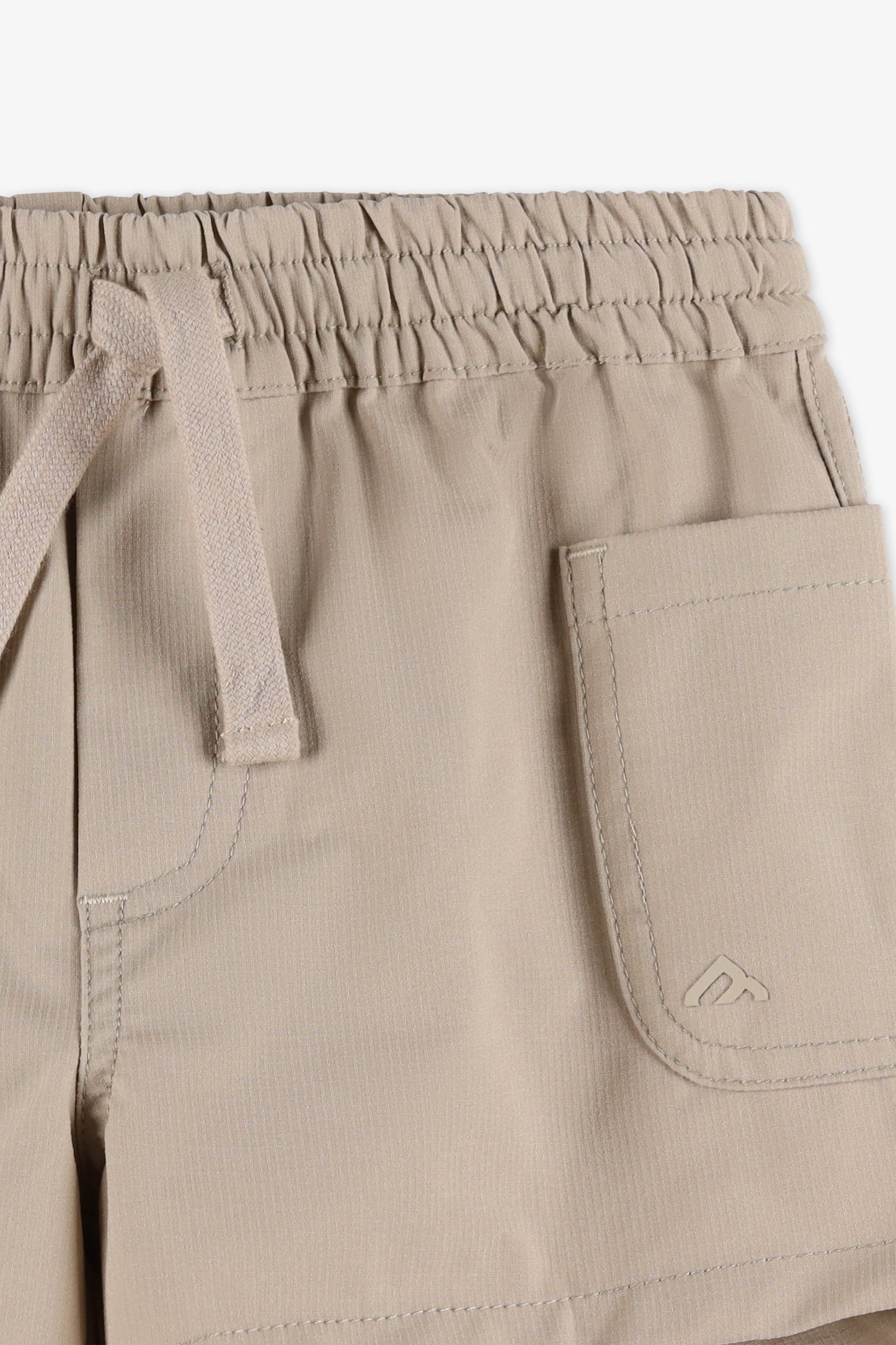 Short cargo élastique avec poches - Enfant fille && BRONZÉ