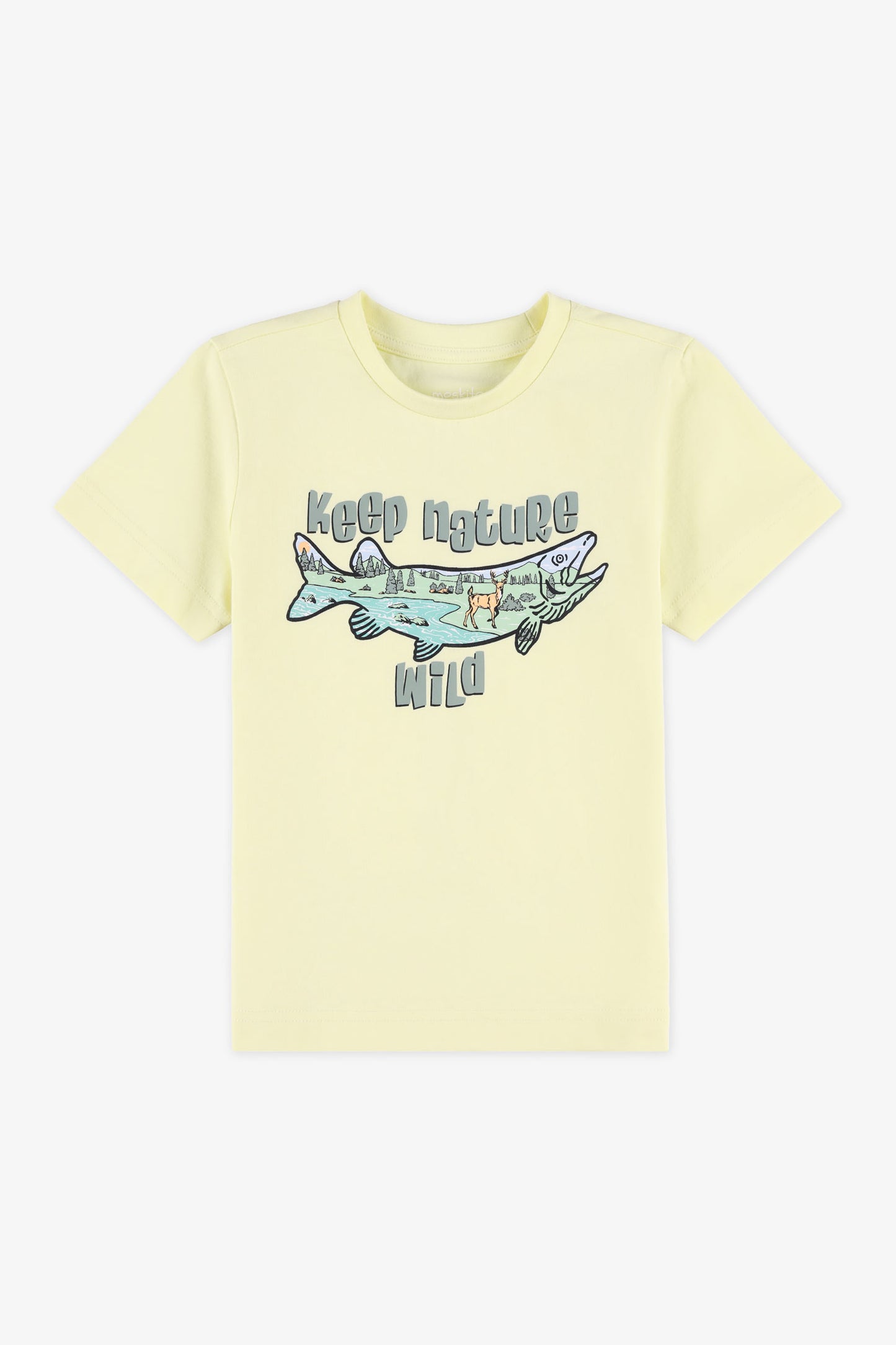 T-shirt coloré en coton - Enfant garçon && VERT LIME
