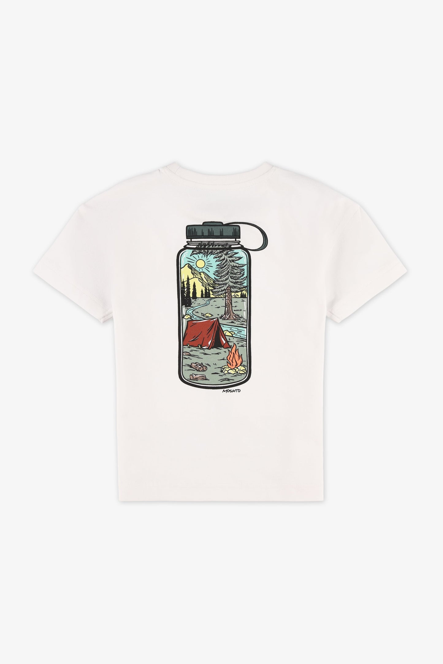 Chandail M/courtes col rond imprimé - Enfant garçon && BLANC