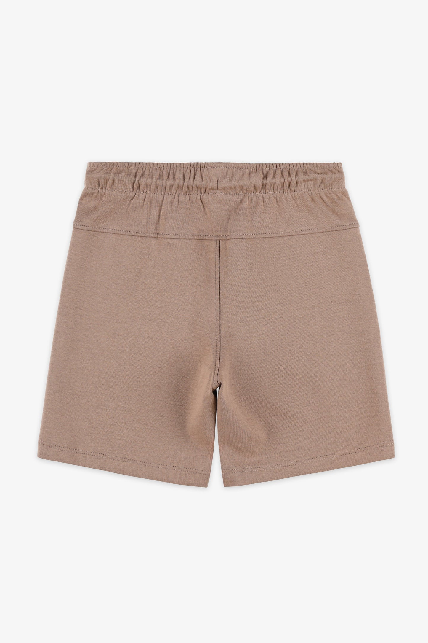 Short élastique à cordon - Enfant garçon && BRUN