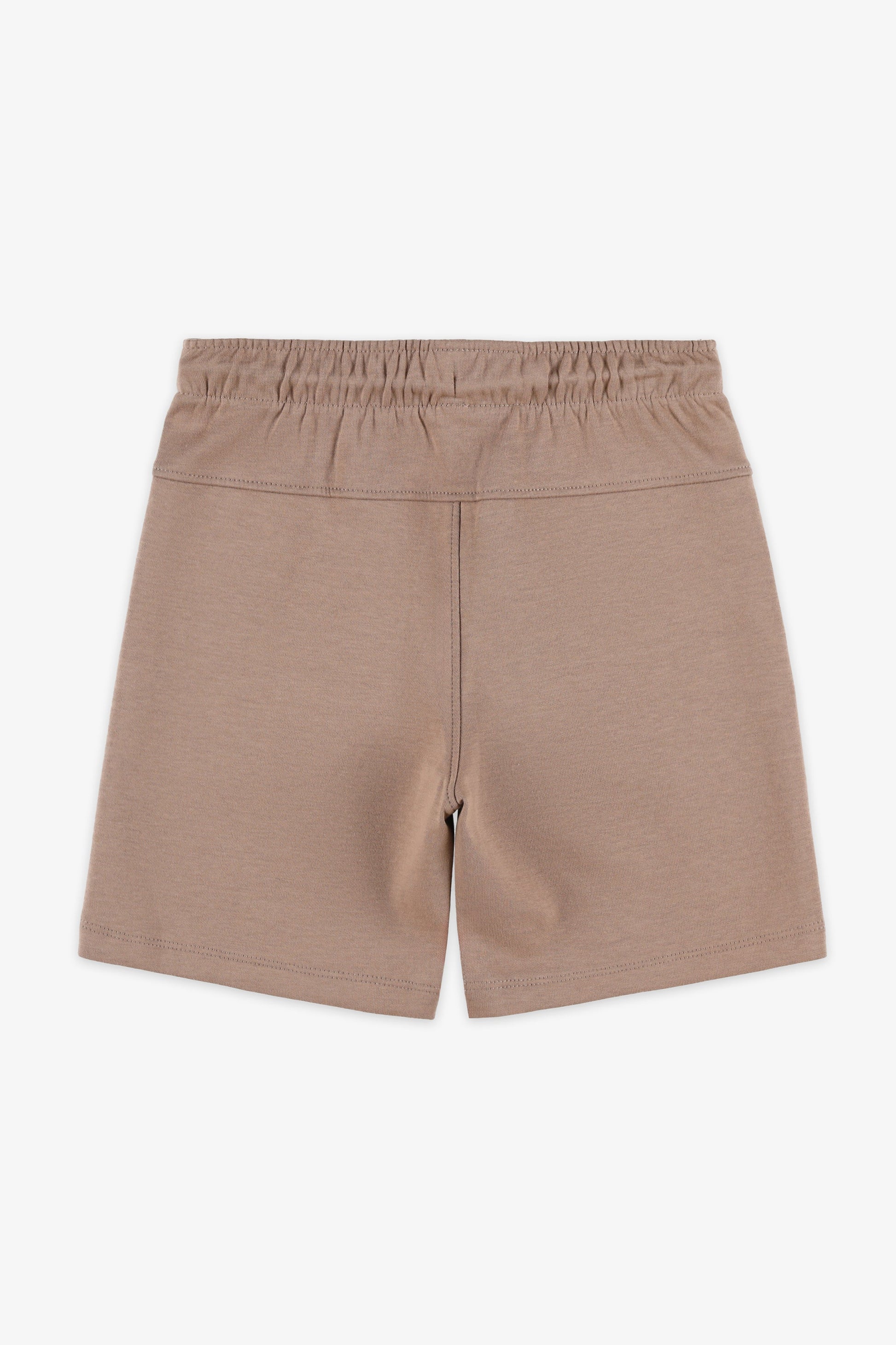 Short élastique à cordon - Enfant garçon && BRUN