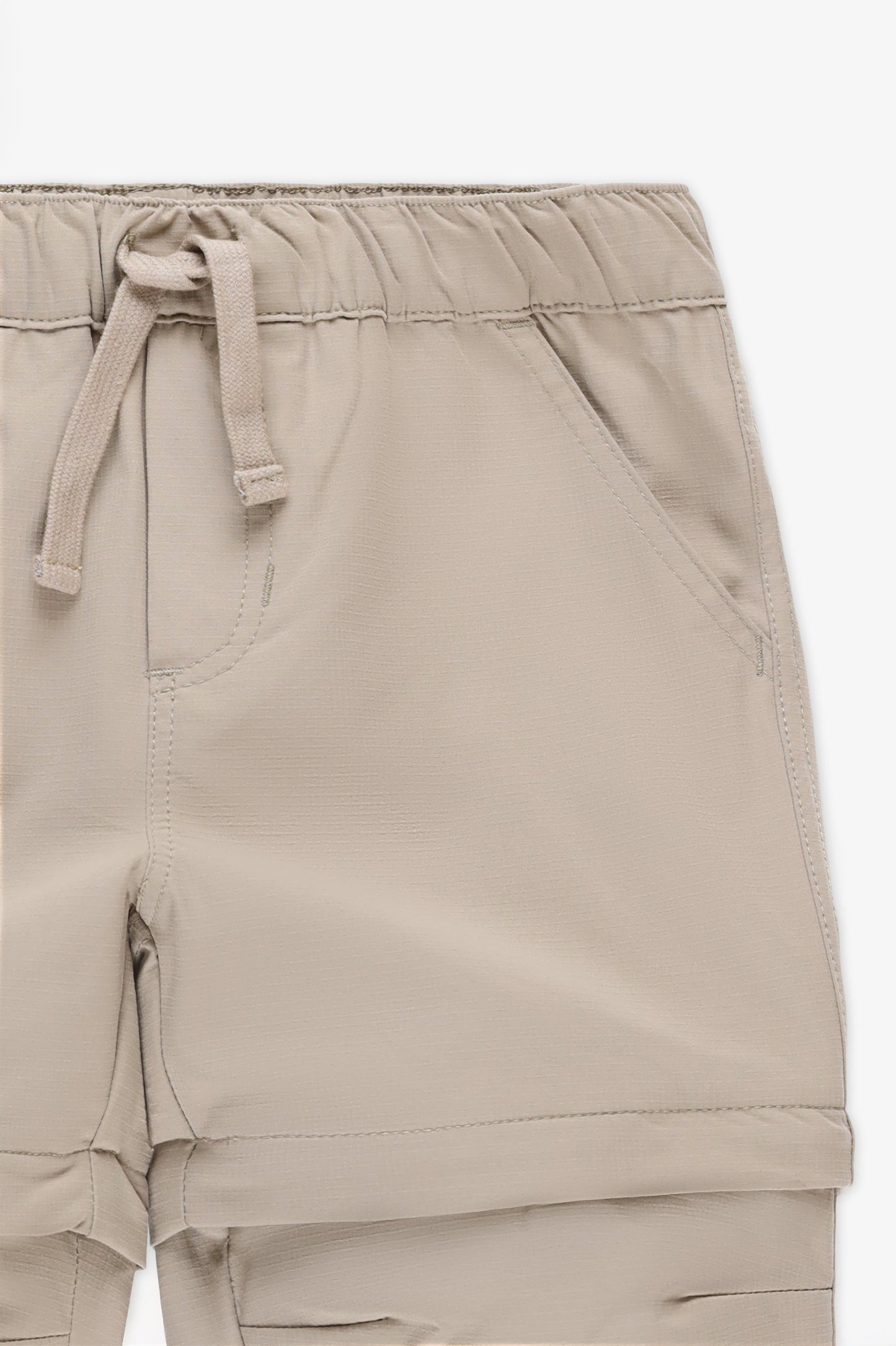 Pantalon convertible élastique avec poches - Enfant garçon && BRONZÉ