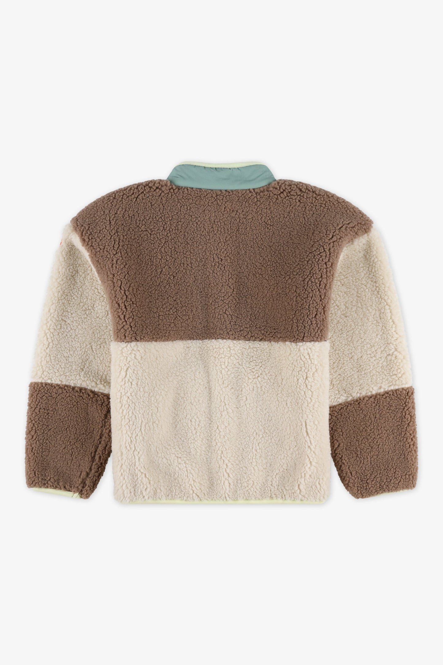 Veste colorblock en sherpa - Enfant garçon && BRUN