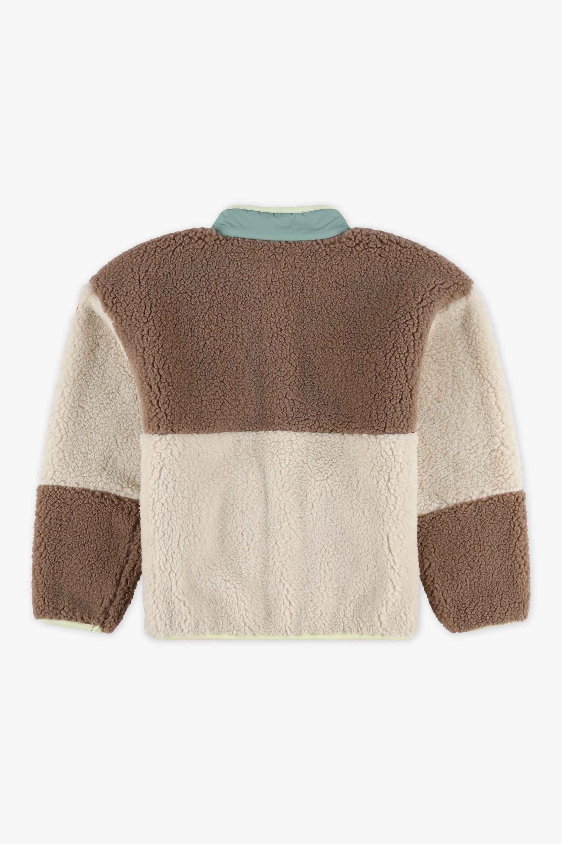 Veste colorblock en sherpa - Enfant garçon && BRUN