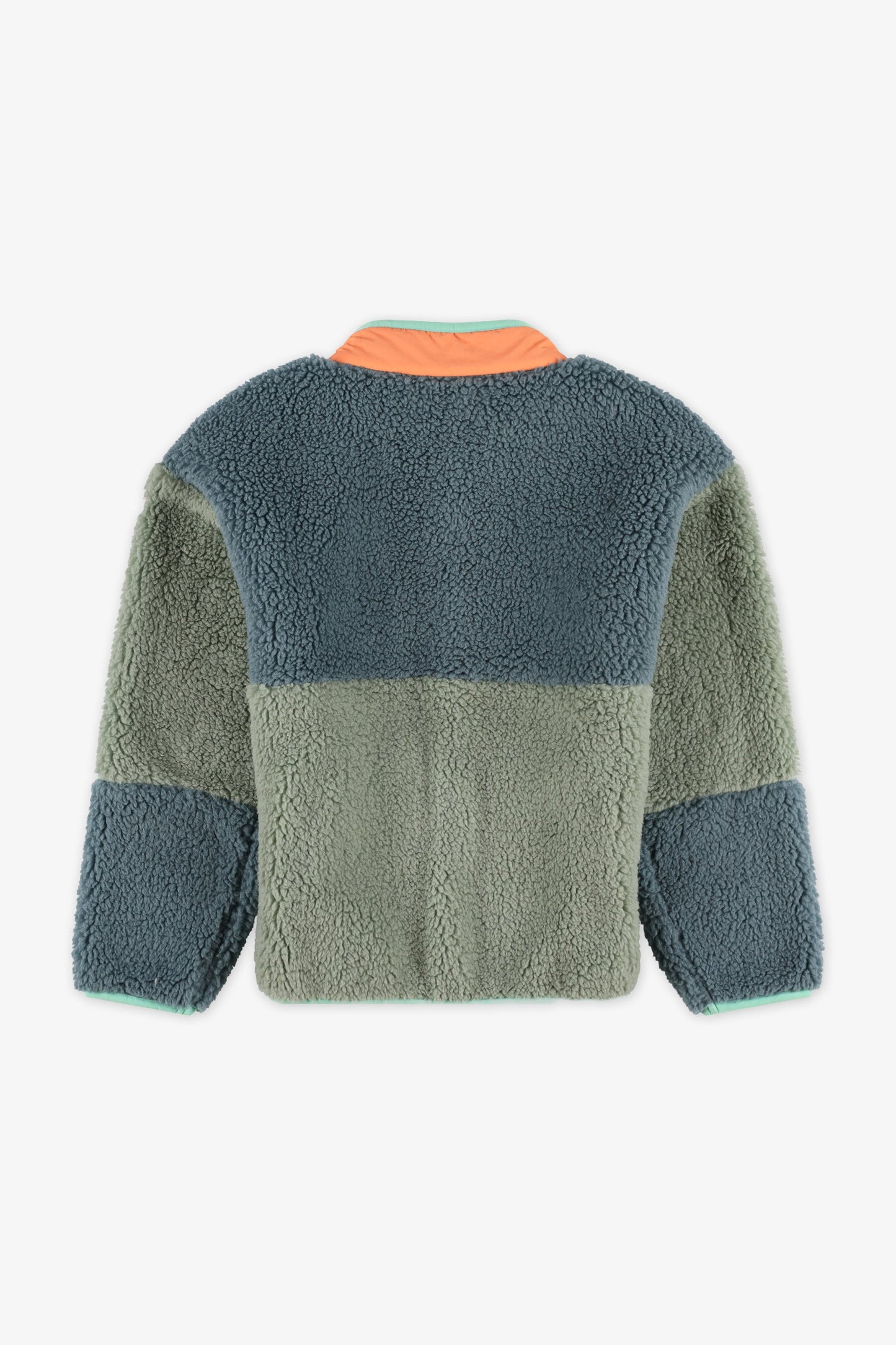 Veste colorblock en sherpa - Enfant garçon && AQUA