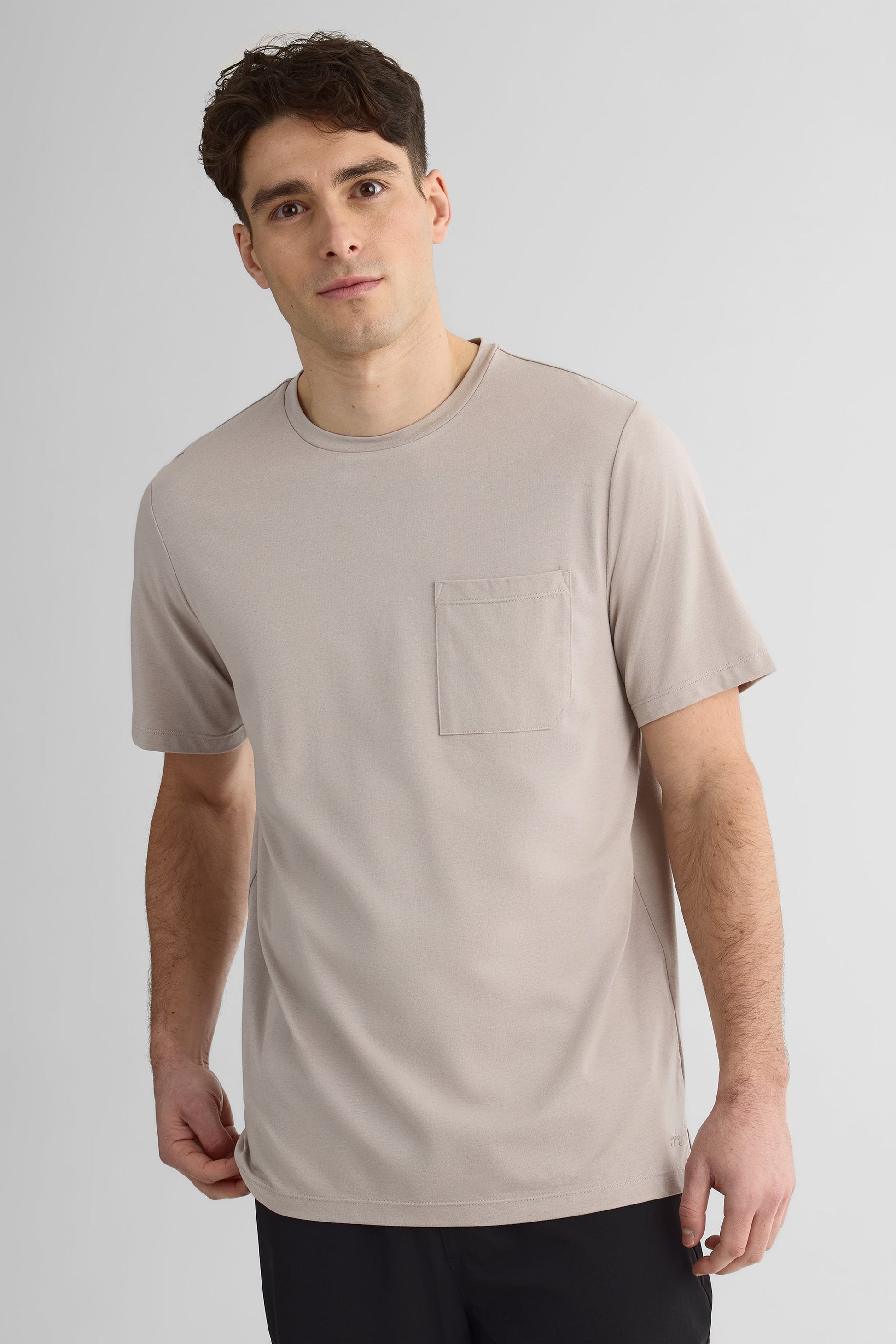 Chandail à manches courtes - Homme && TAUPE