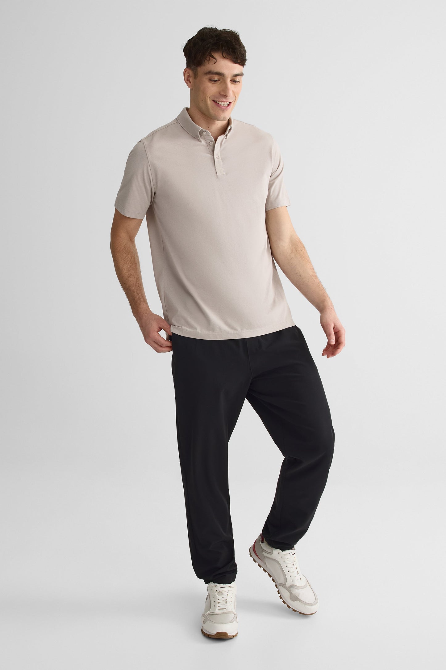 Pantalon pull-on élastique - Homme && NOIR