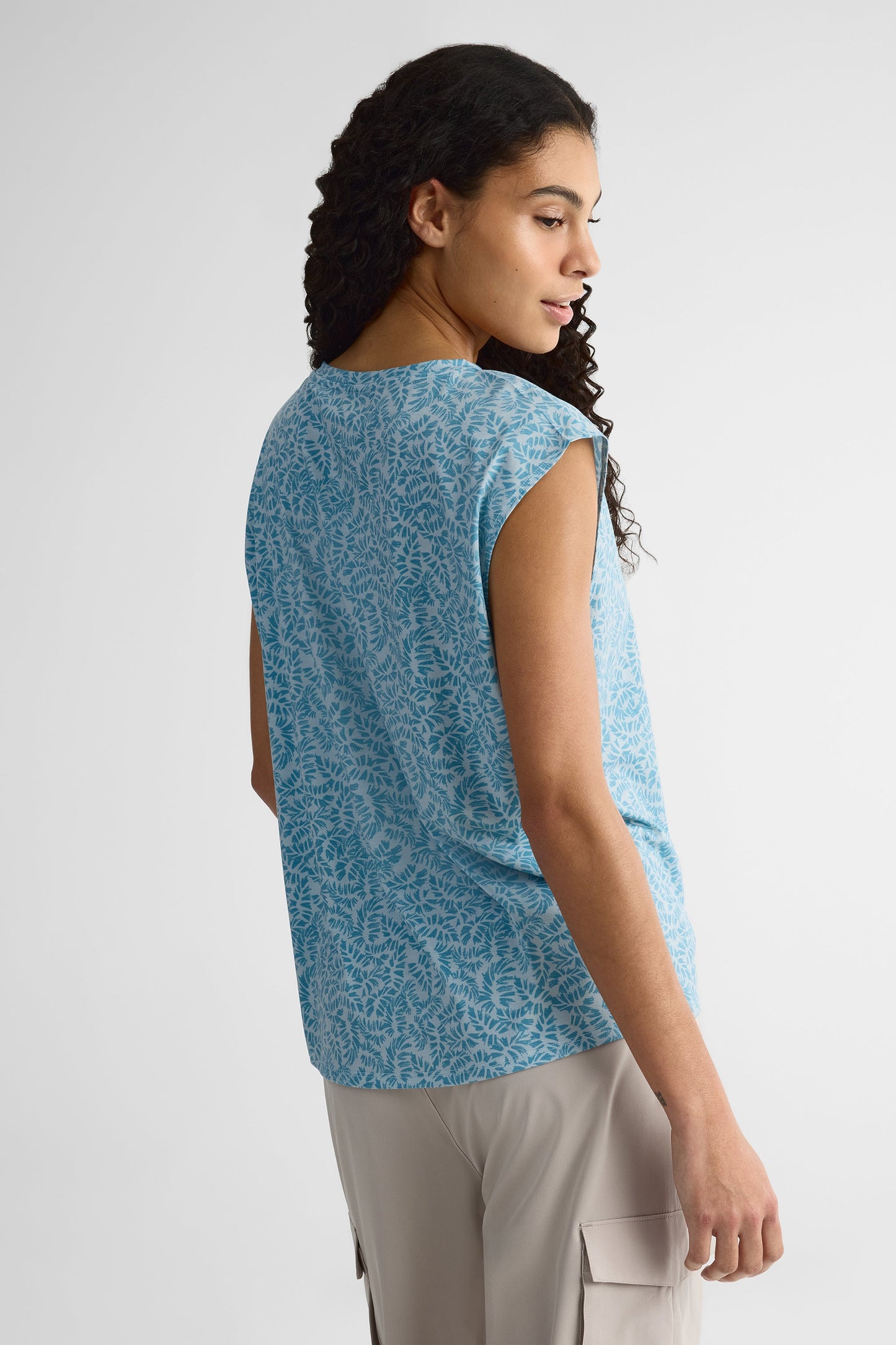 Camisole col bateau en Tencel - Femme && SARCELLE/MULTI