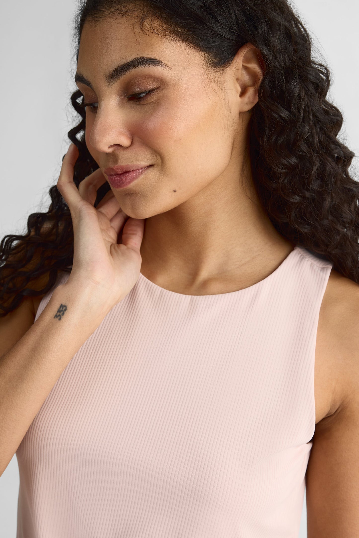 Camisole col rond ajustée - Femme && ROSE
