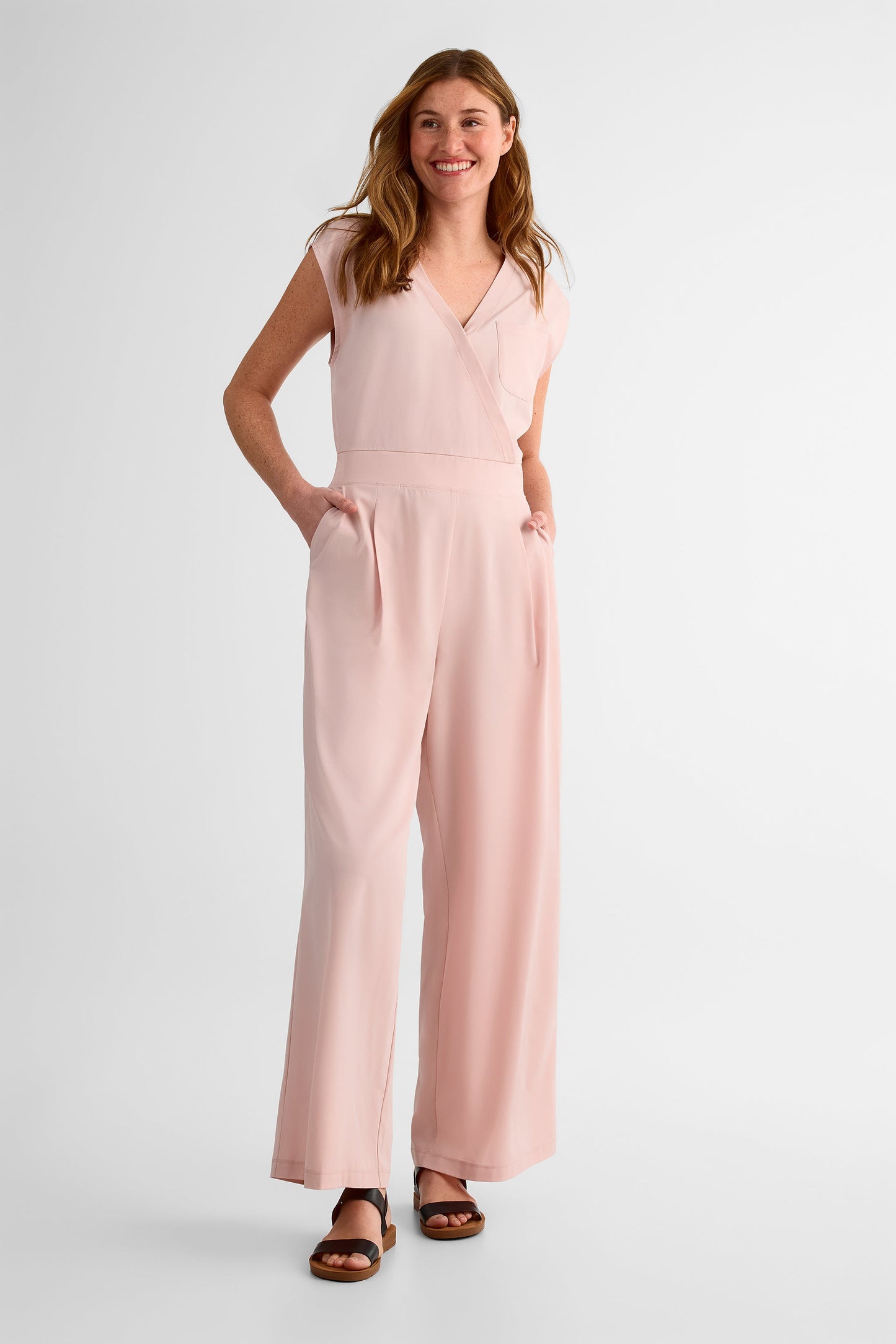Jumpsuit femme à manches courtes - Femme && ROSE