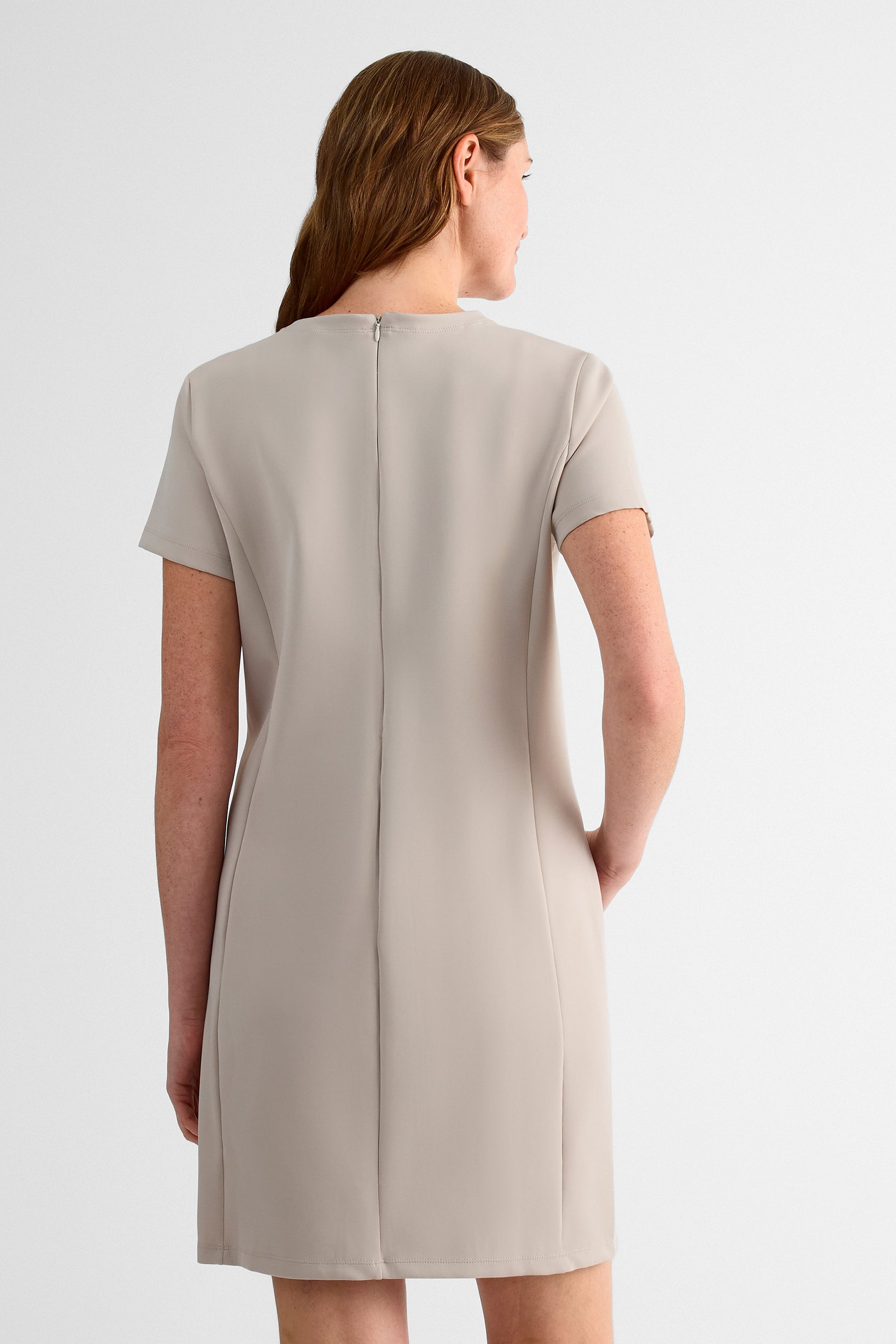 Robe manches courtes - Femme && BEIGE