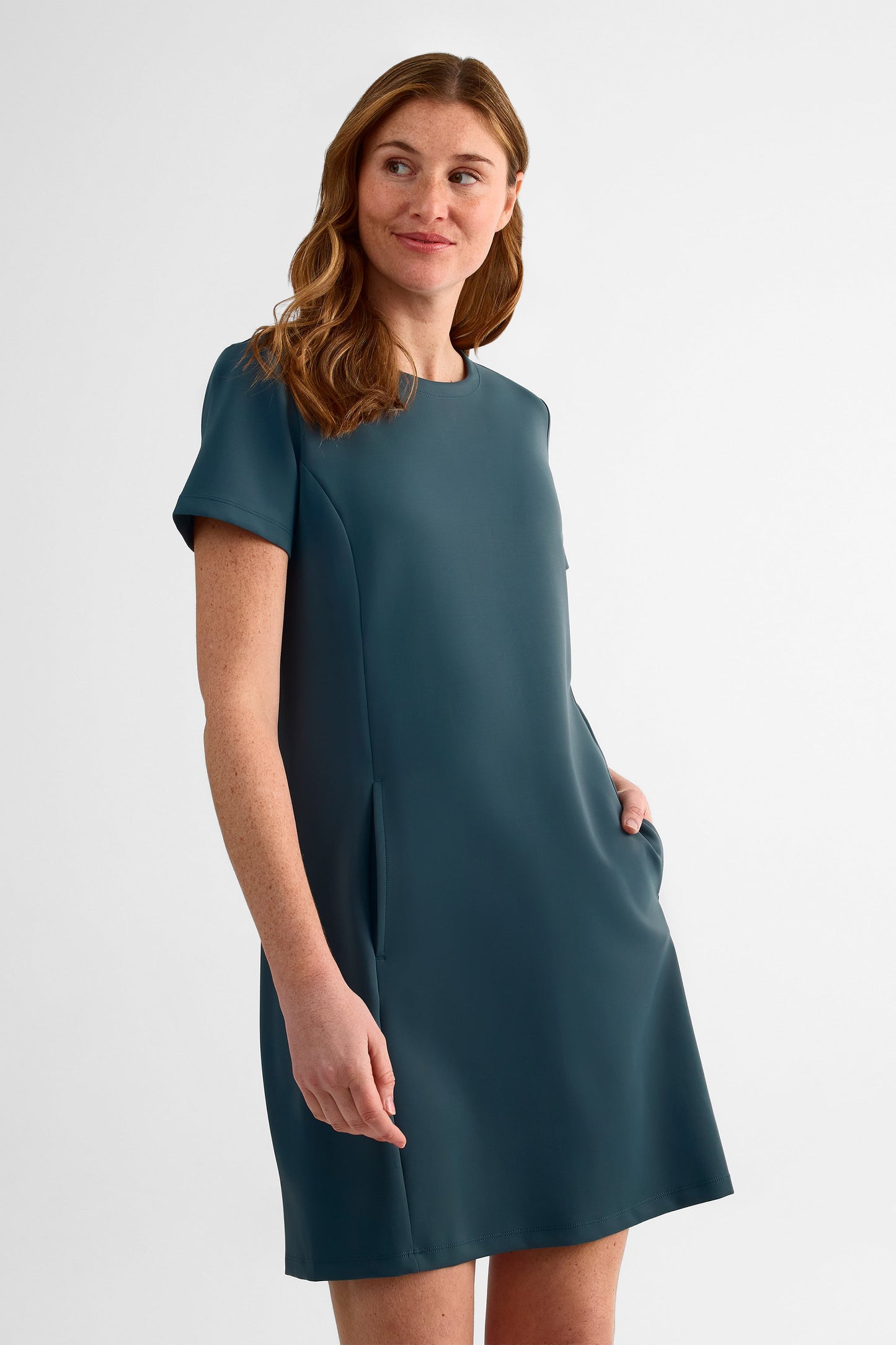 Robe manches courtes - Femme && MARIN