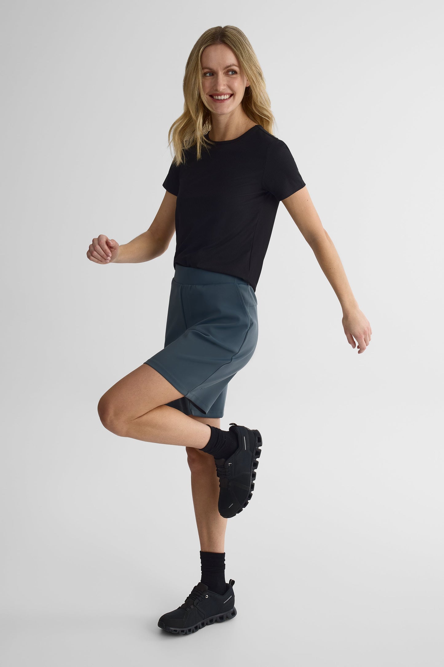 Bermuda ultra extensible - Femme && MARIN