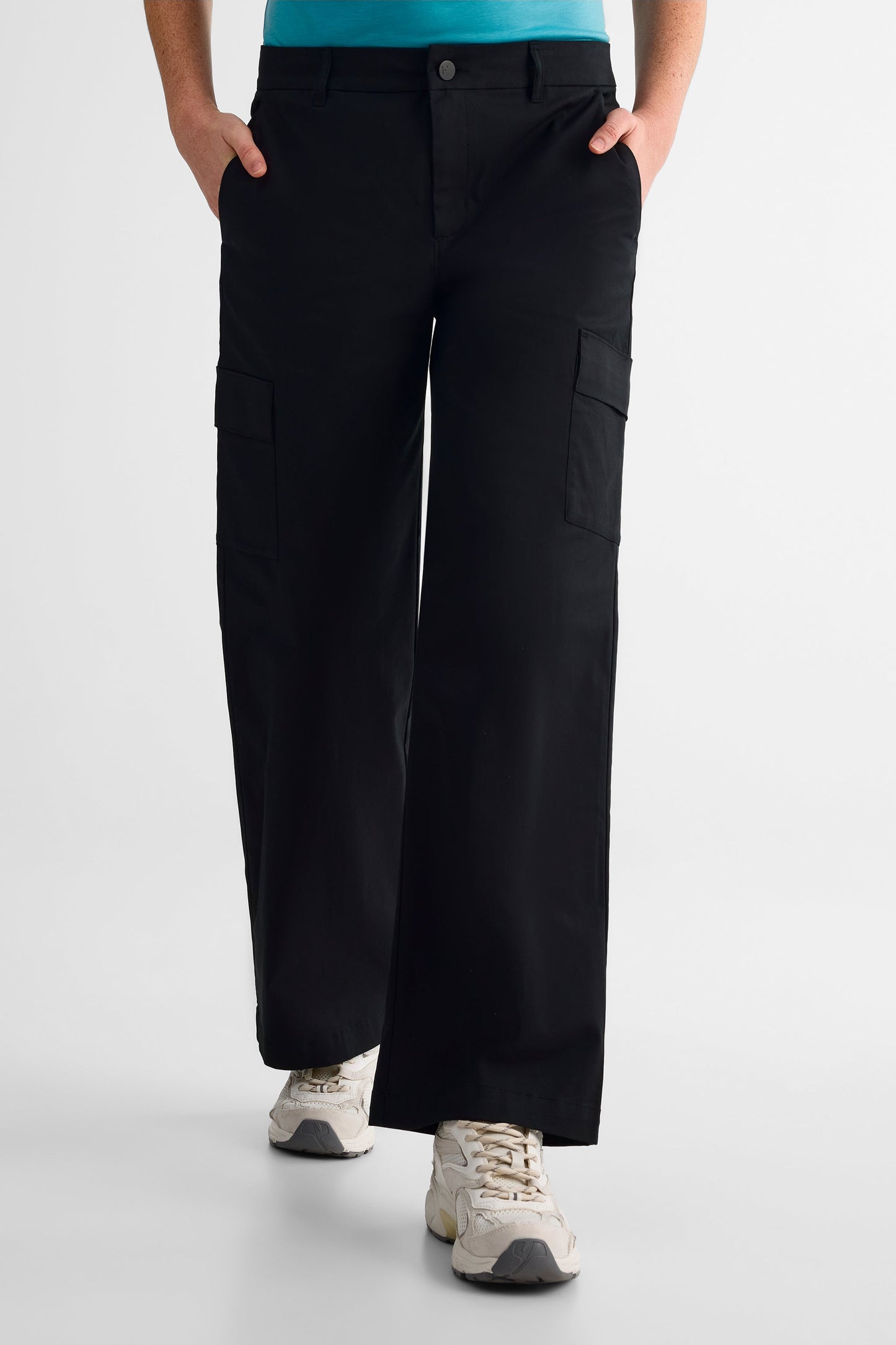 Pantalon jambe large - Femme && NOIR