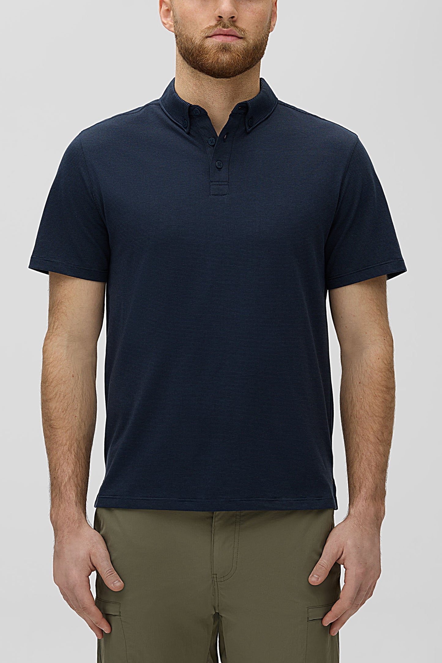 Polo technique évacuant l'humidité - Homme && BLEU FONCE