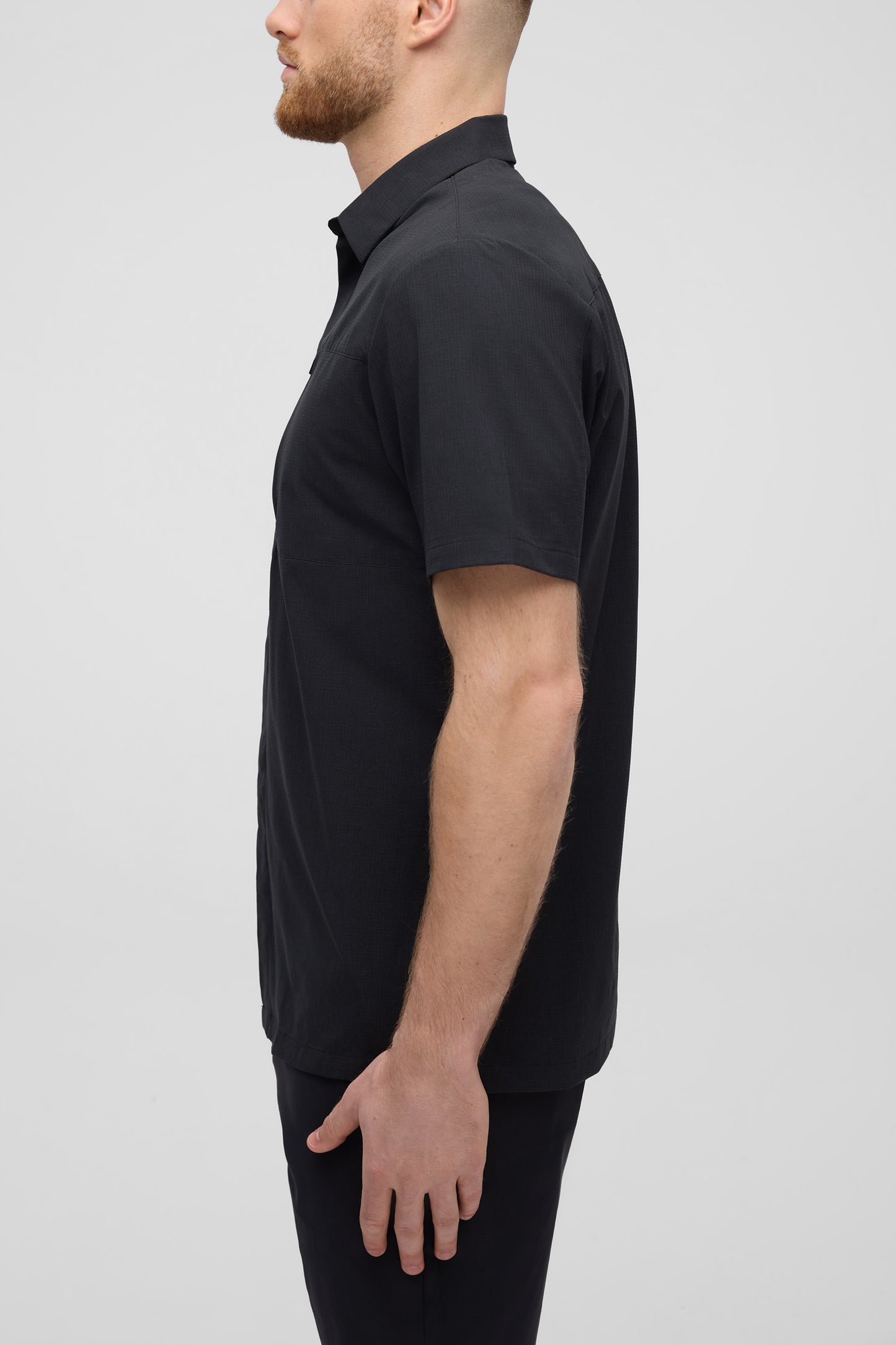Chemise technique en ripstop - Homme && GRIS FONCE