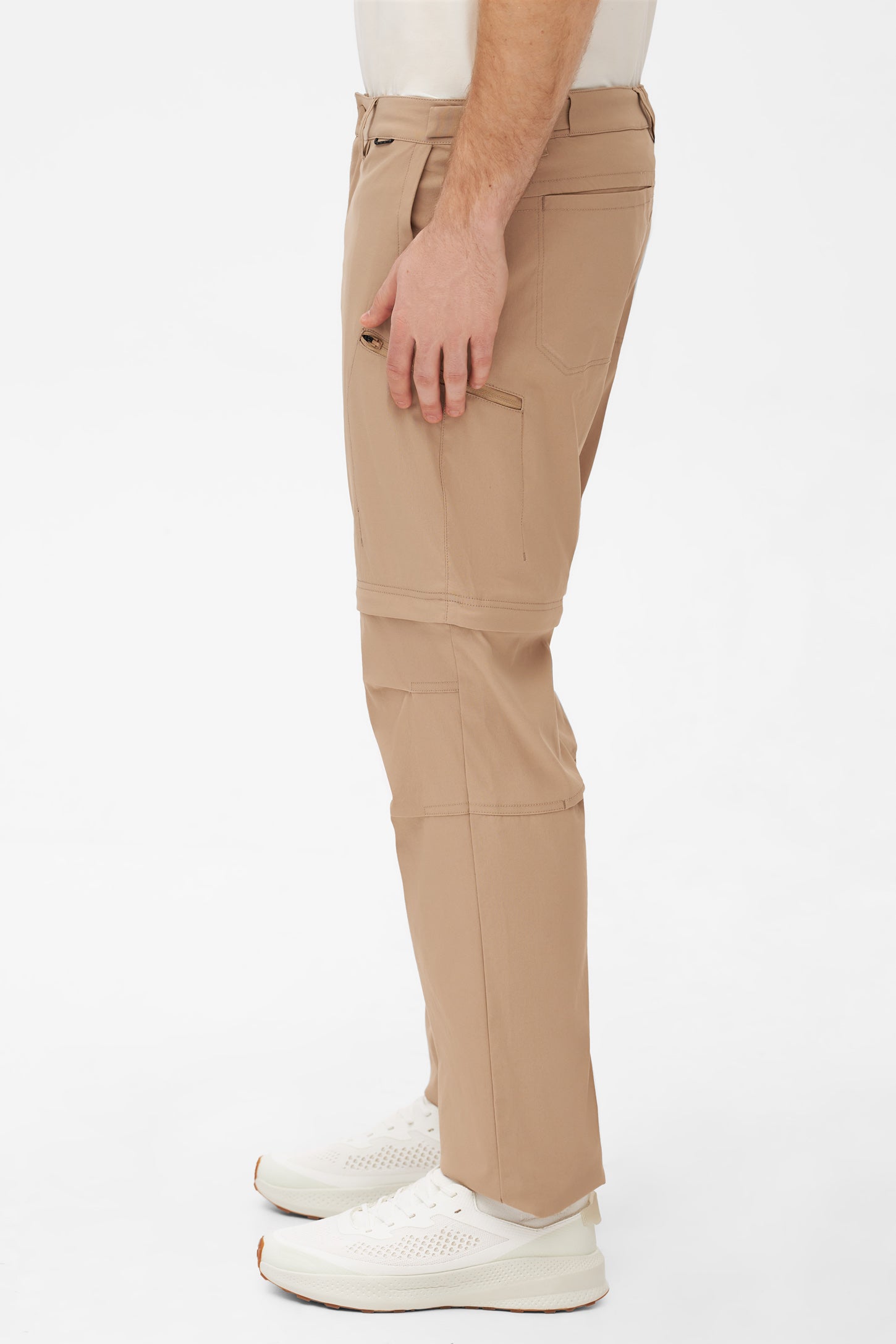 Pantalon convertible à séchage rapide - Homme && BRUN