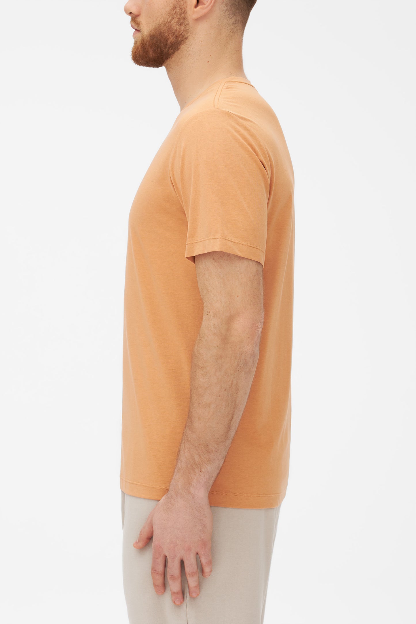 T-shirt technique respirant en bambou - Homme && BRUN