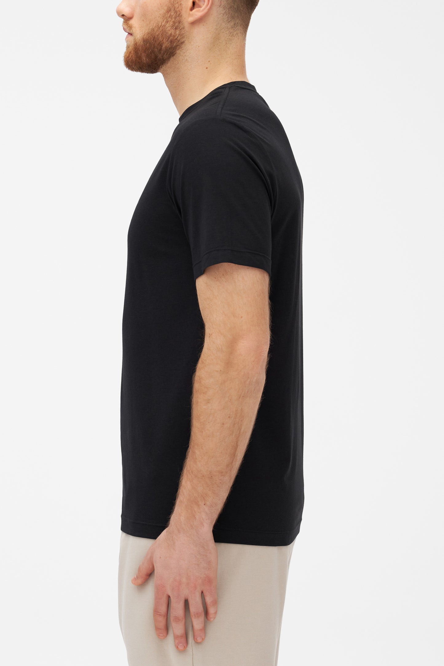 T-shirt technique respirant en bambou - Homme && GRIS FONCE