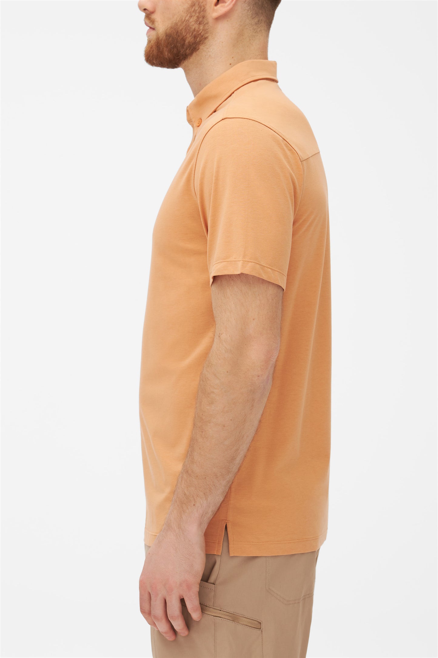 Polo technique respirant en bambou - Homme && BRUN
