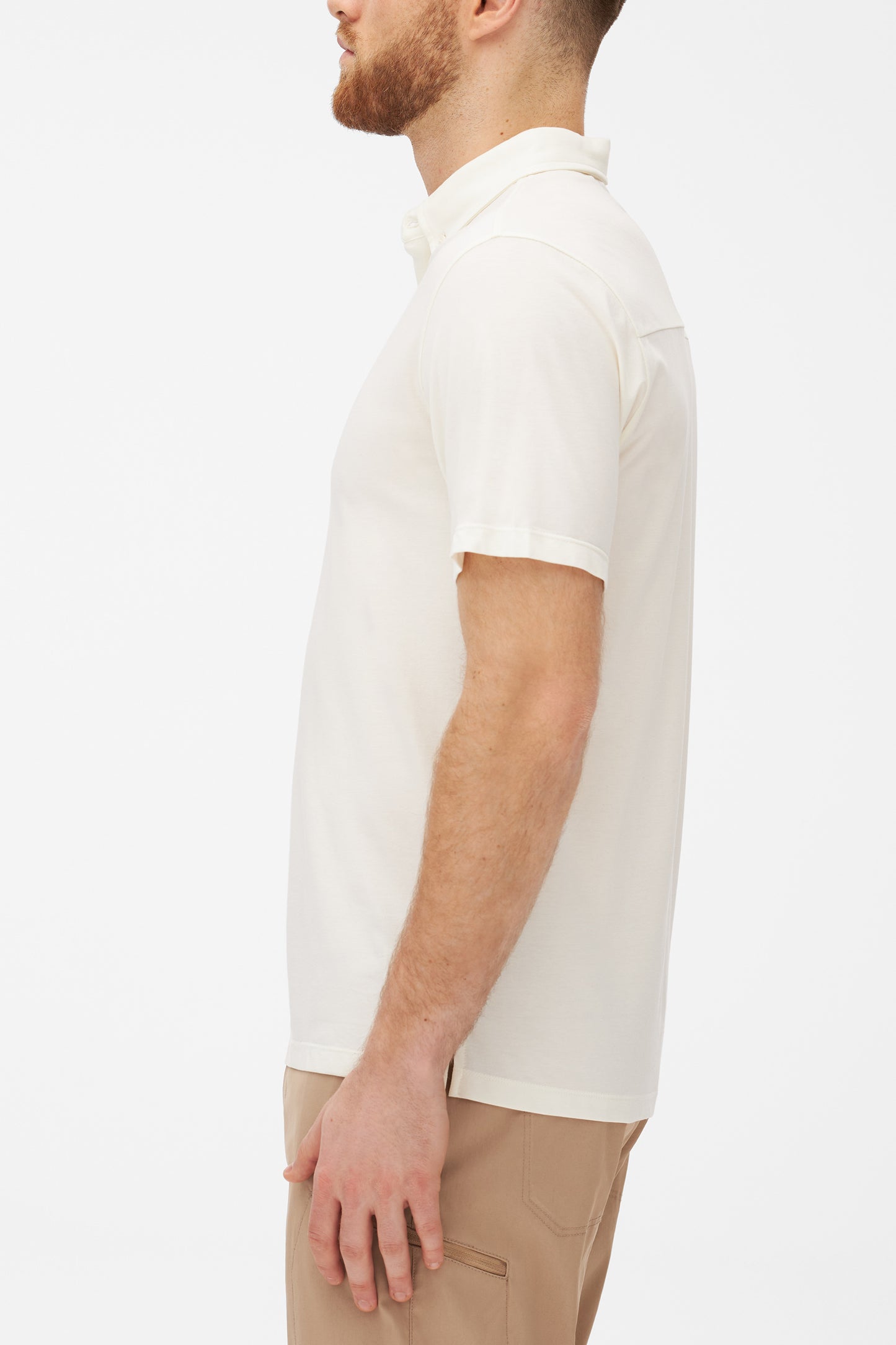 Polo technique respirant en bambou - Homme && BEIGE