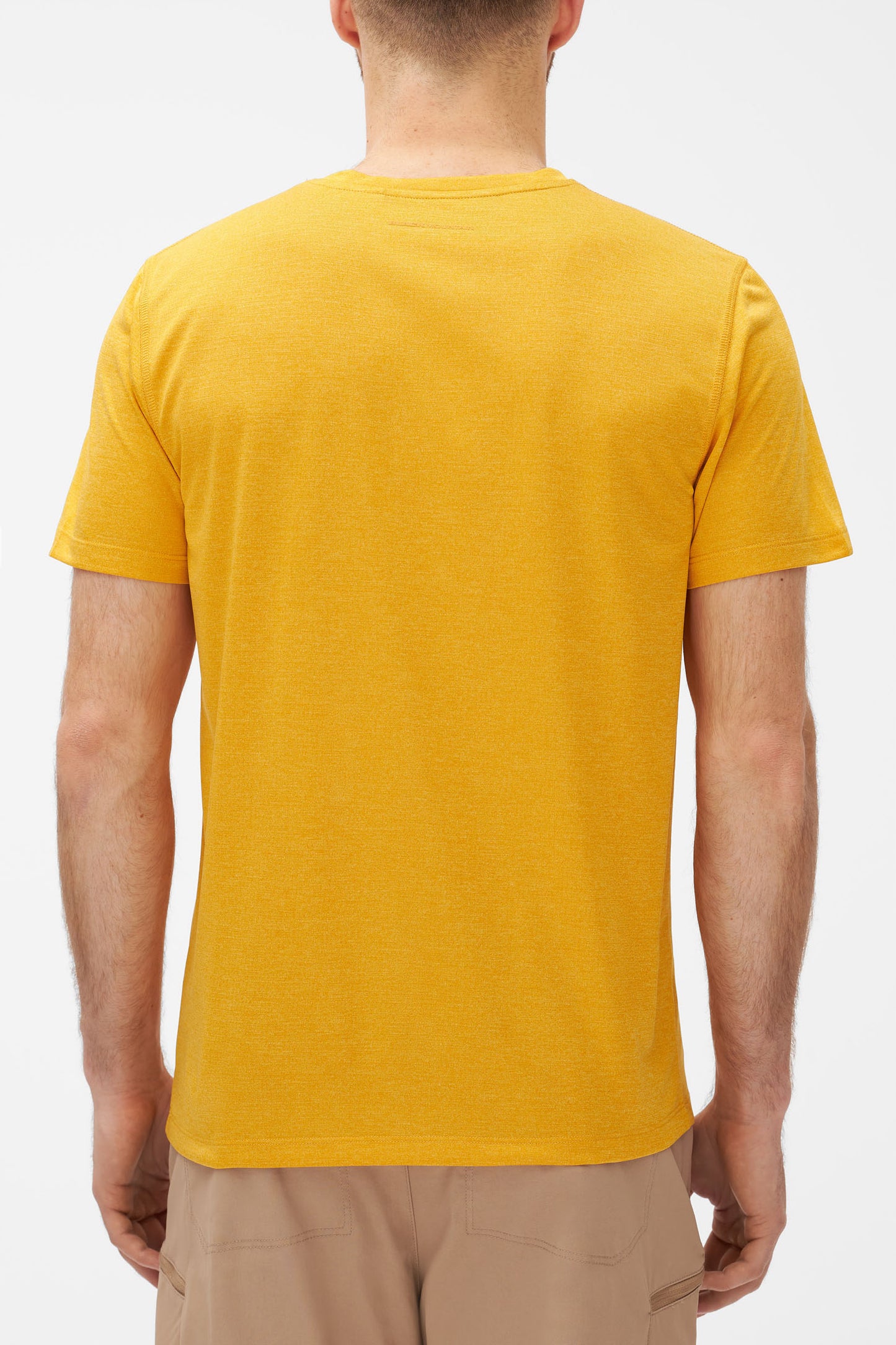 T-shirt sport évacuant l'humidité - Homme && JAUNE/MULTI