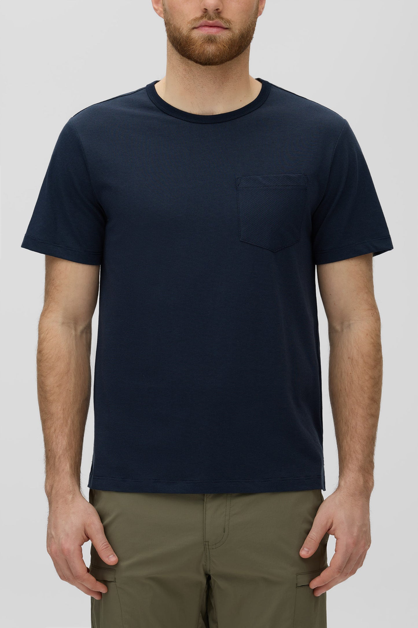 T-shirt évacuant l'humidité - Homme && BLEU FONCE
