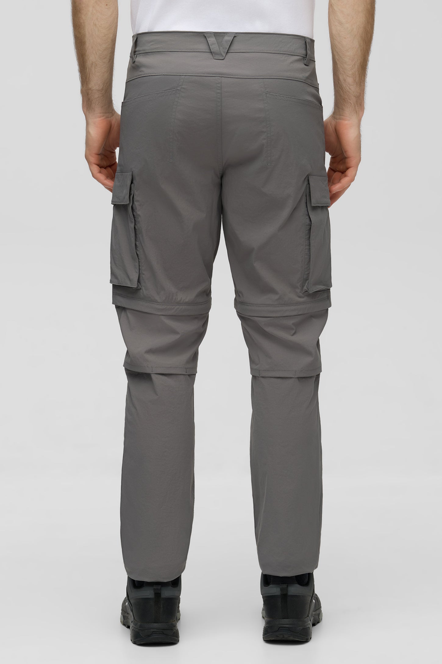 Pantalon cargo convertible à séchage rapide - Homme && GRIS