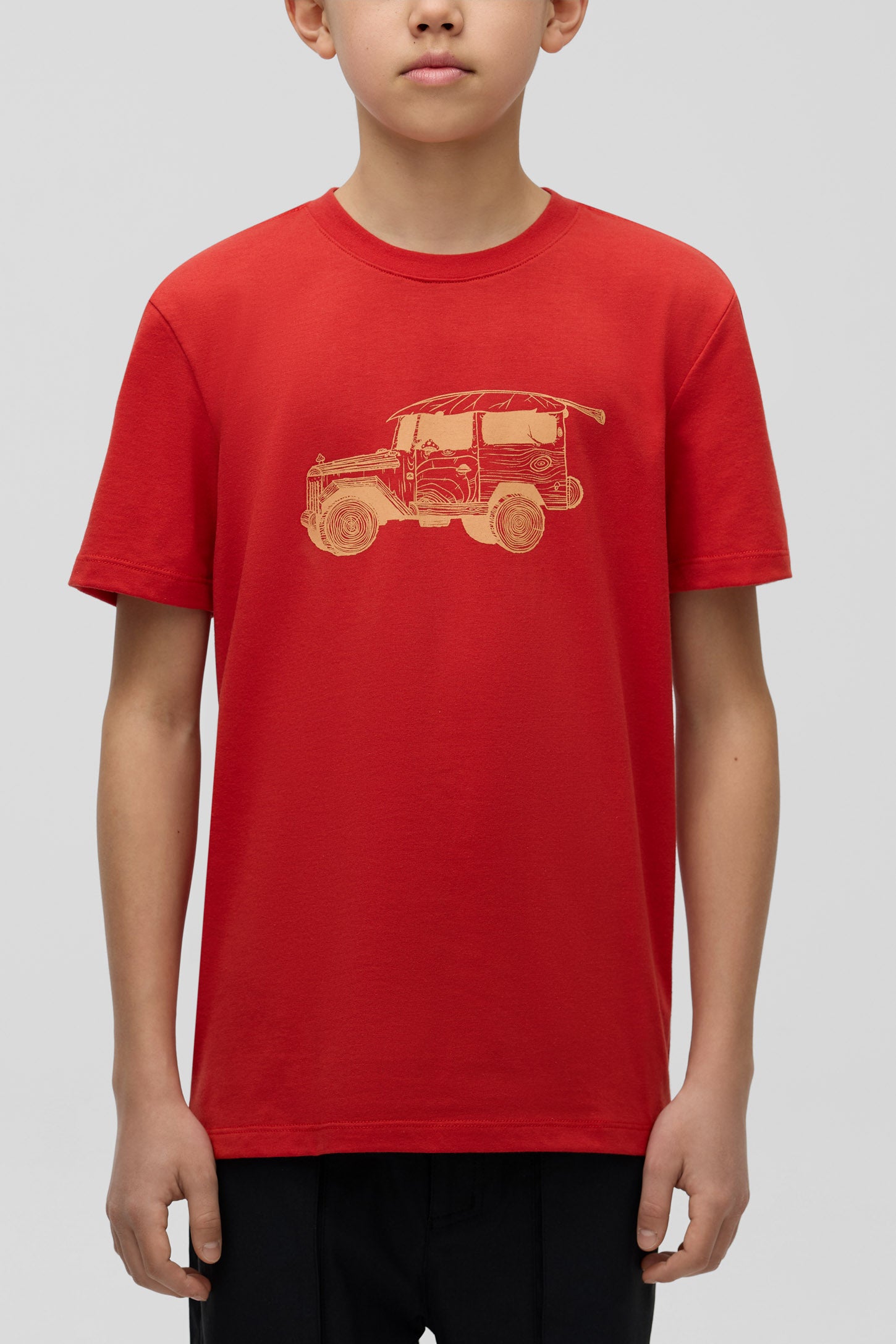 T-shirt sport écoresponsable - Ado garçon && ROUGE