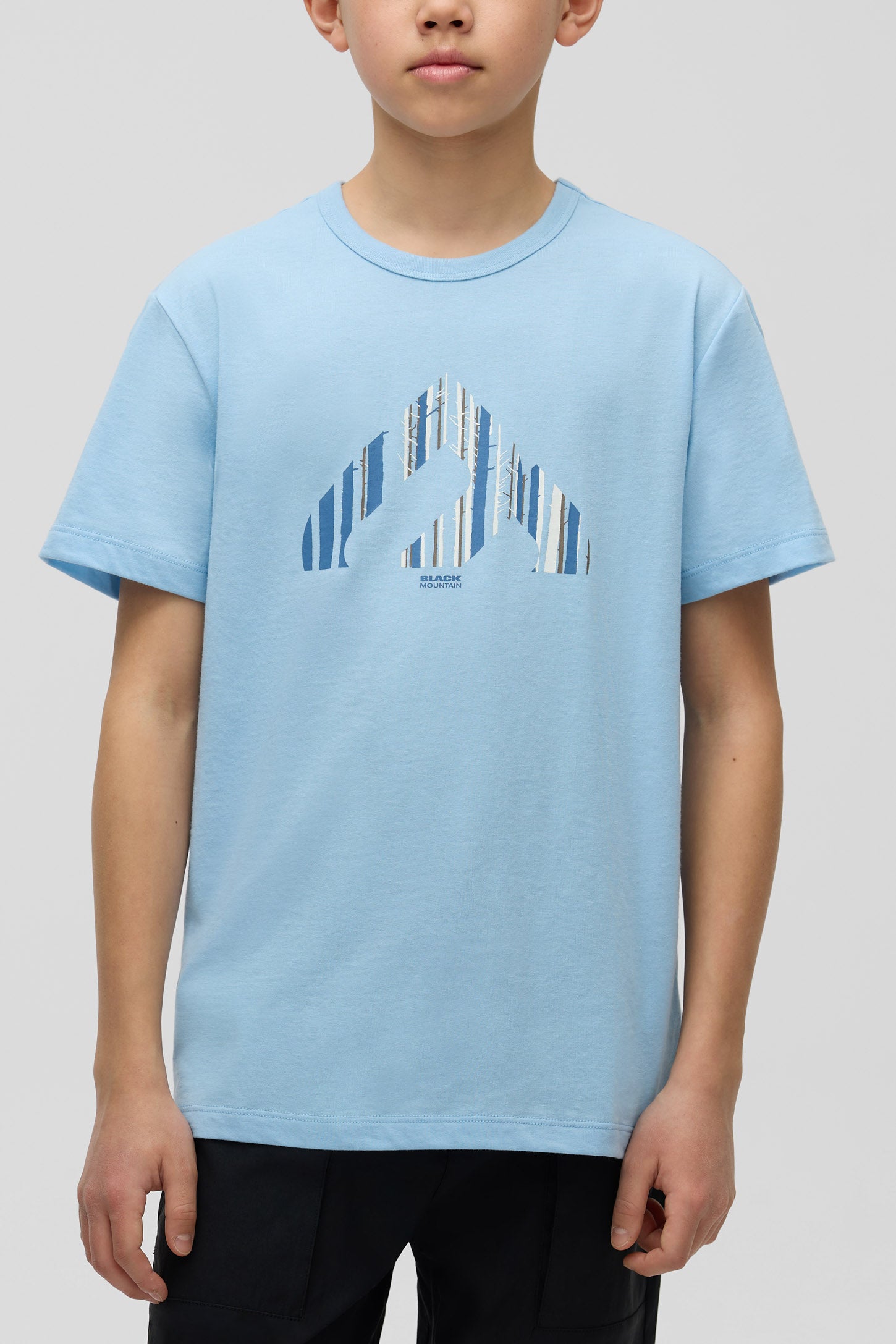 T-shirt sport fait de fibres recyclées - Ado garçon && BLEU PALE