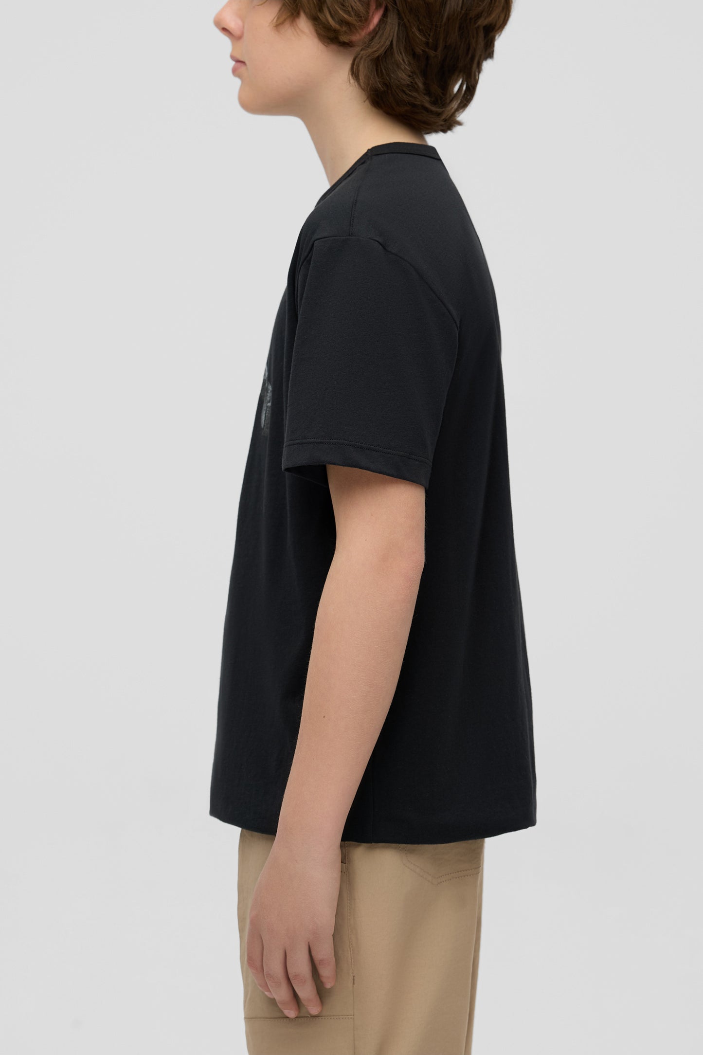 T-shirt sport fait de fibres recyclées - Ado garçon && GRIS FONCE