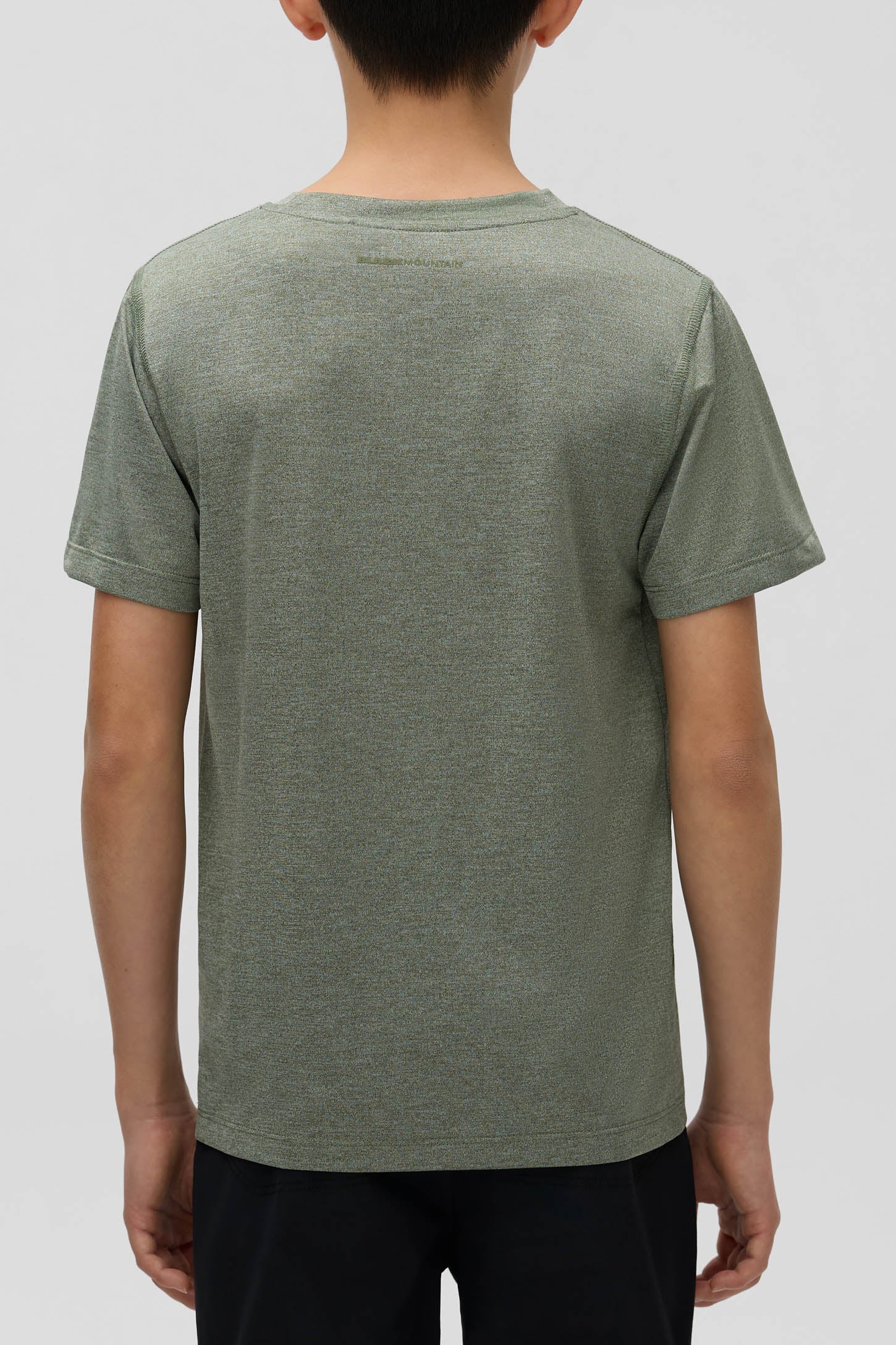 T-shirt sport évacuant l'humidité - Ado garçon && VERT MIXTE