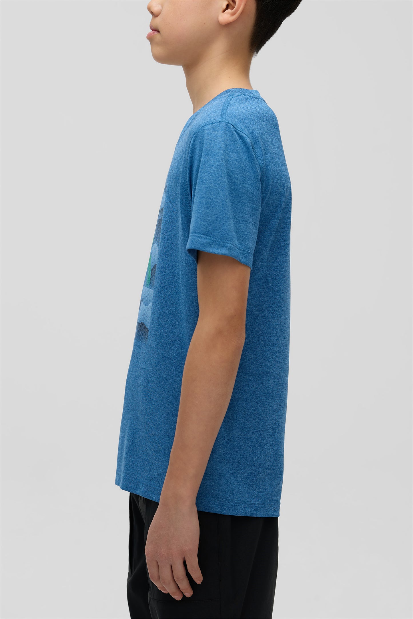 T-shirt sport évacuant l'humidité - Ado garçon && BLEU MIXTE
