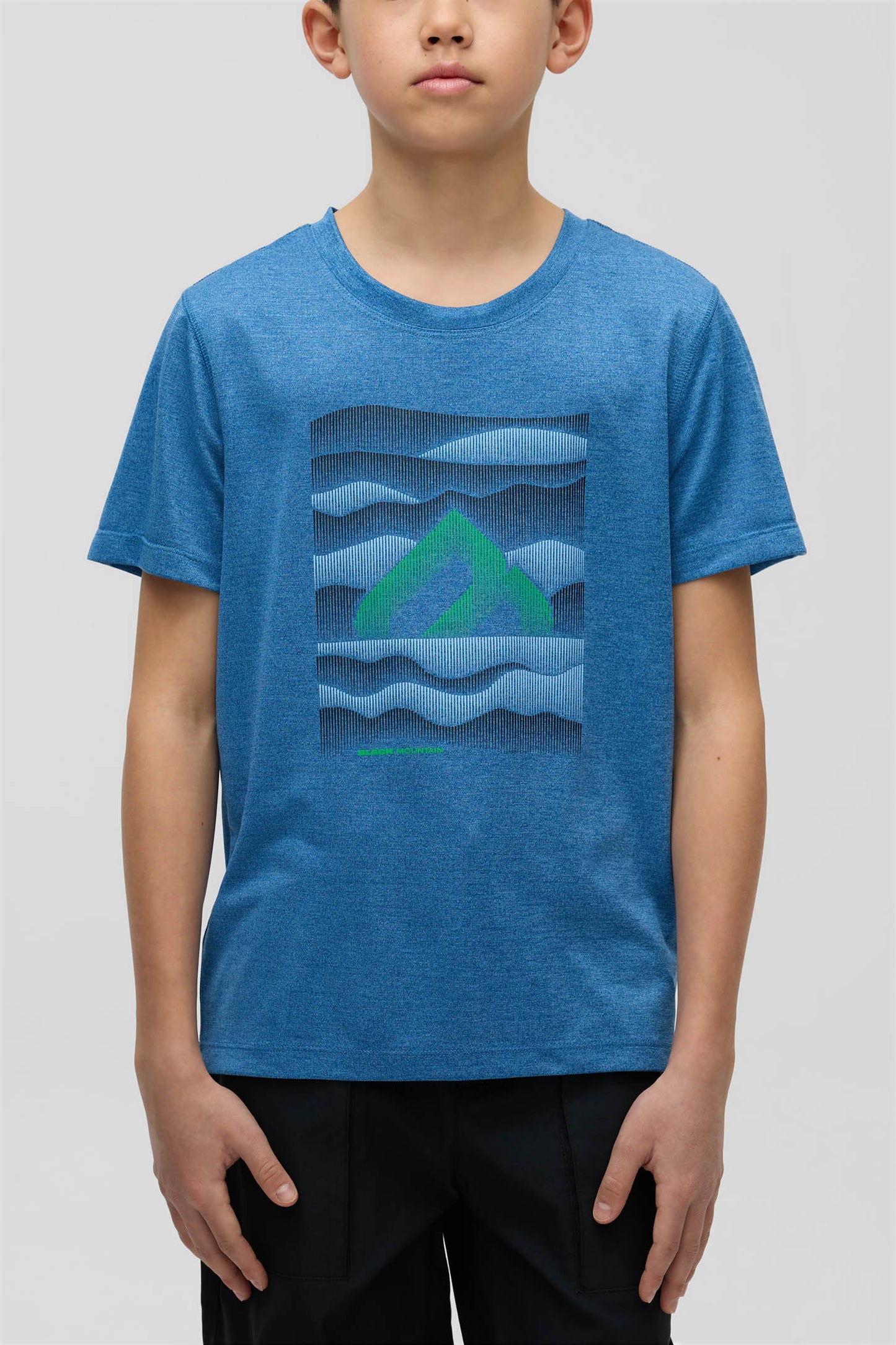 T-shirt sport évacuant l'humidité - Ado garçon && BLEU MIXTE