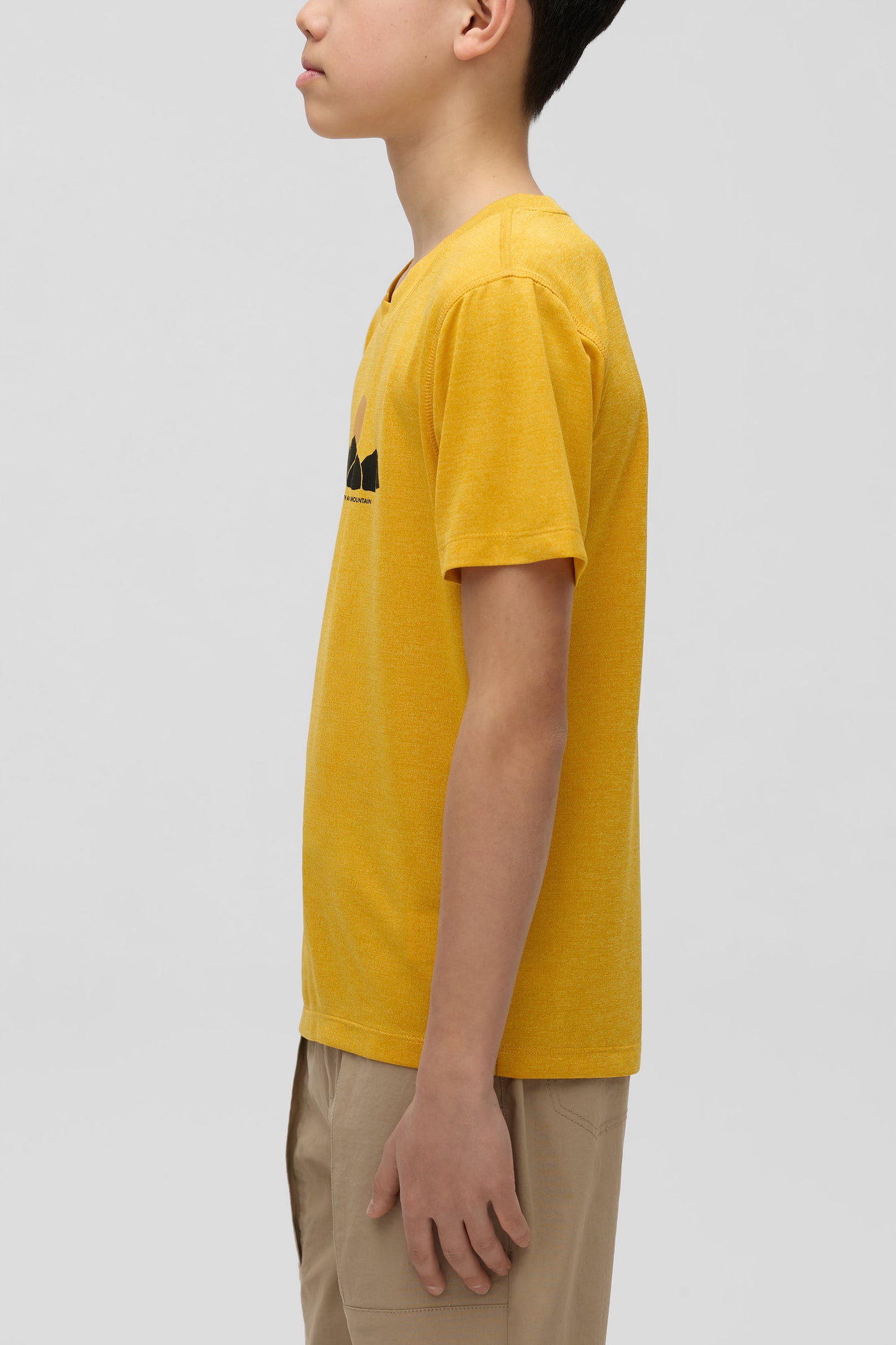 T-shirt technique évacuant l'humidité - Ado garçon && JAUNE/MULTI