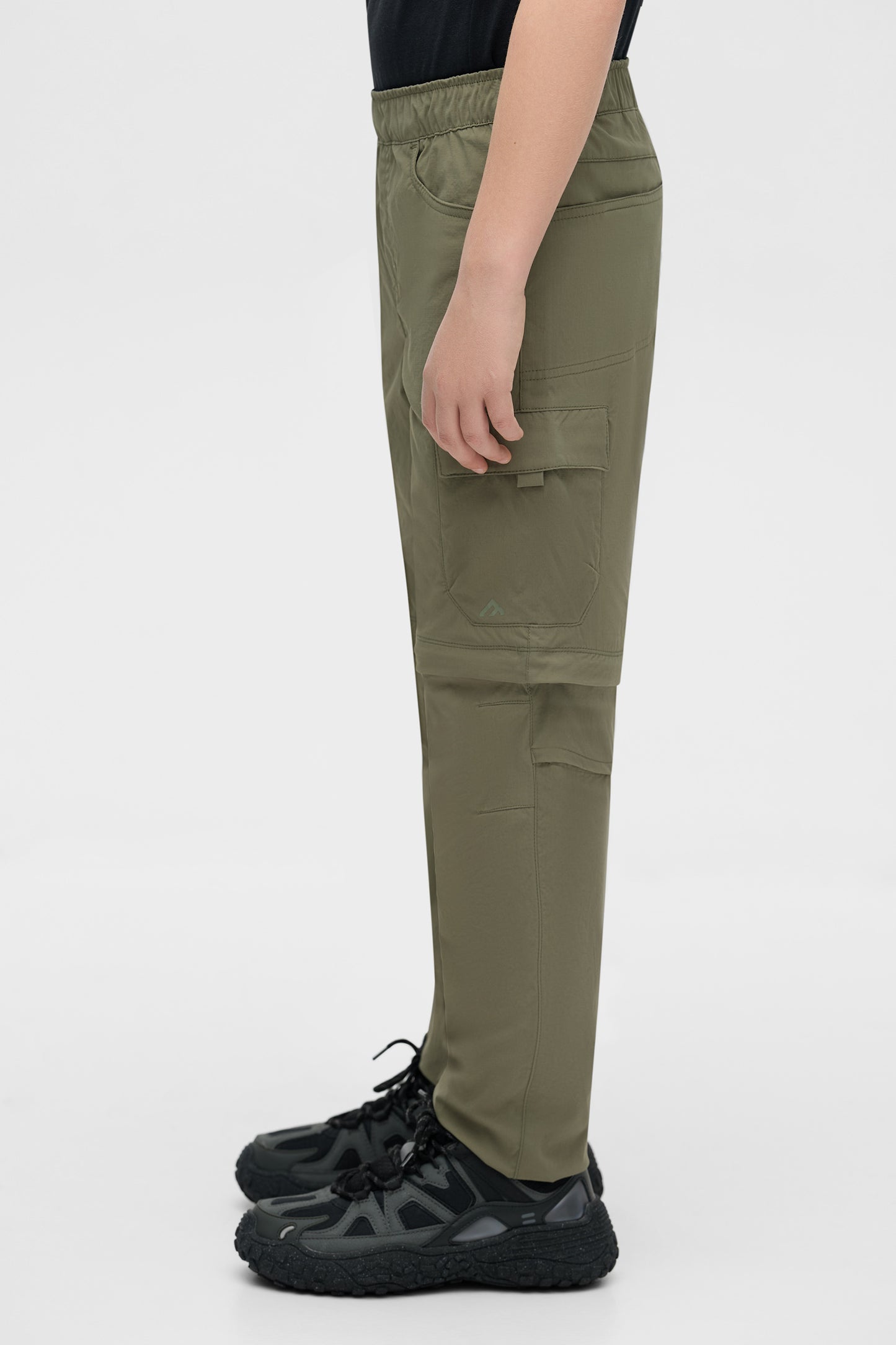 Pantalon cargo convertible à séchage rapide - Ado garçon && KAKI