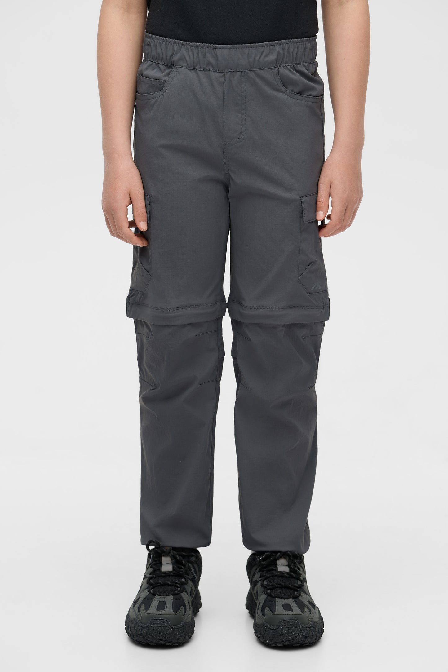 Pantalon cargo convertible à séchage rapide - Ado garçon && GRIS FONCE