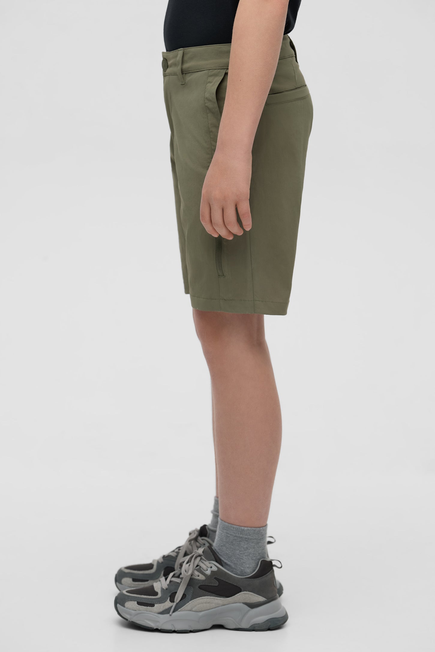 Short technique à séchage rapide - Ado garçon && KAKI