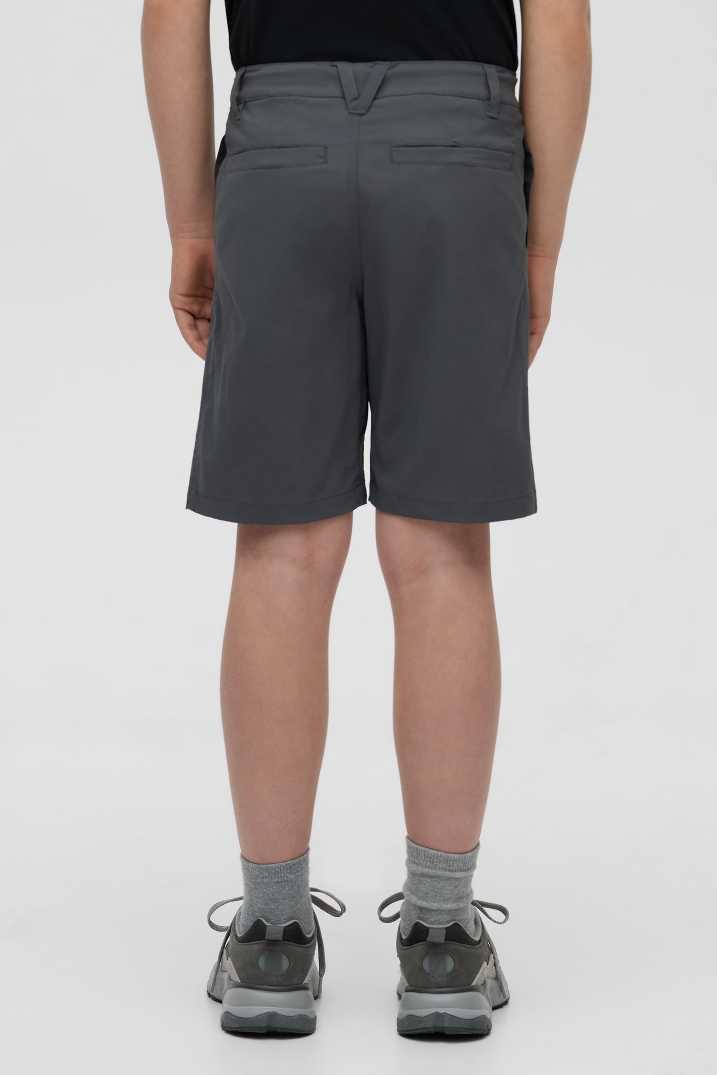 Short technique à séchage rapide - Ado garçon && GRIS FONCE