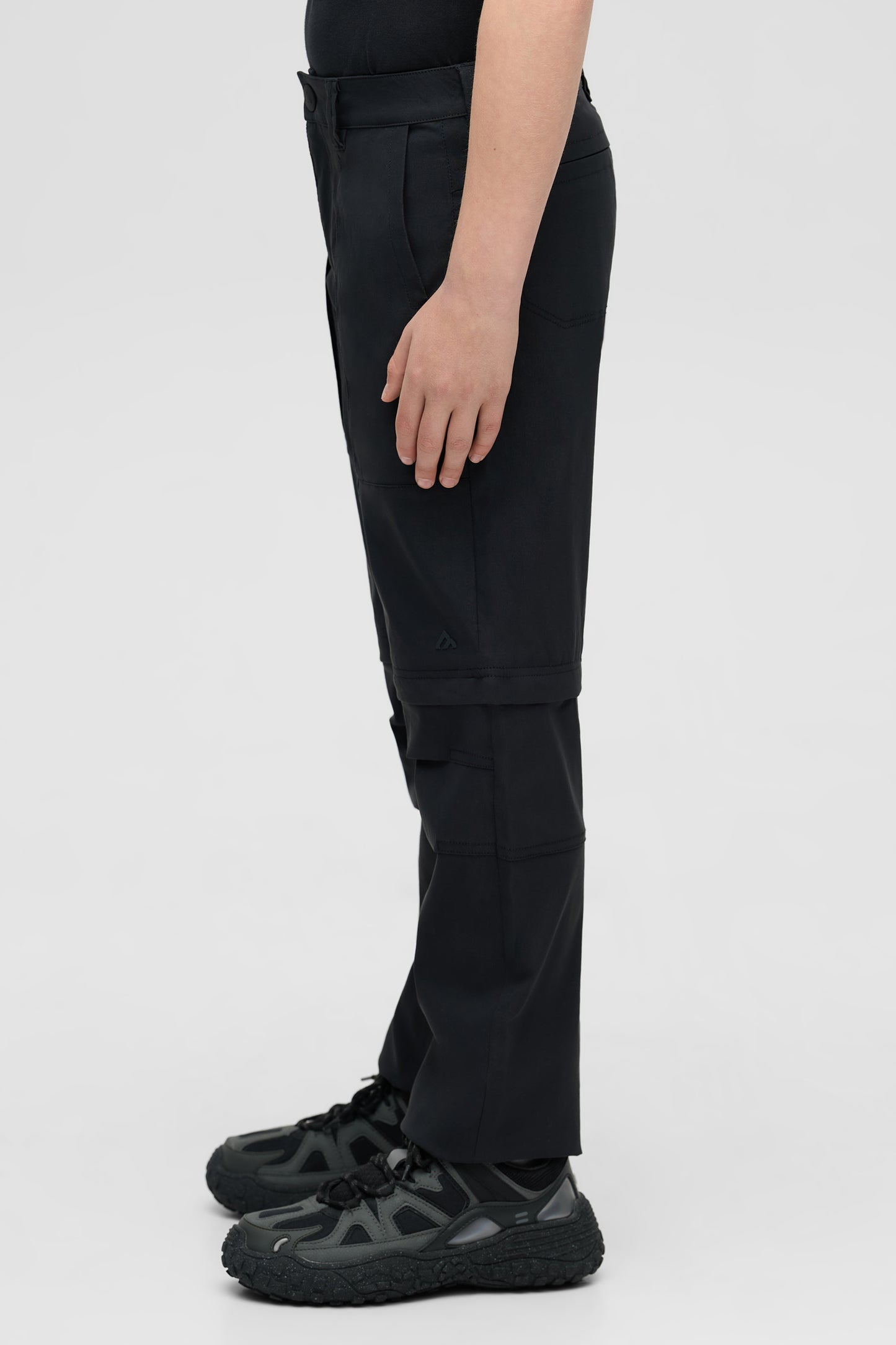 Pantalon convertible à séchage rapide - Ado garçon && GRIS FONCE