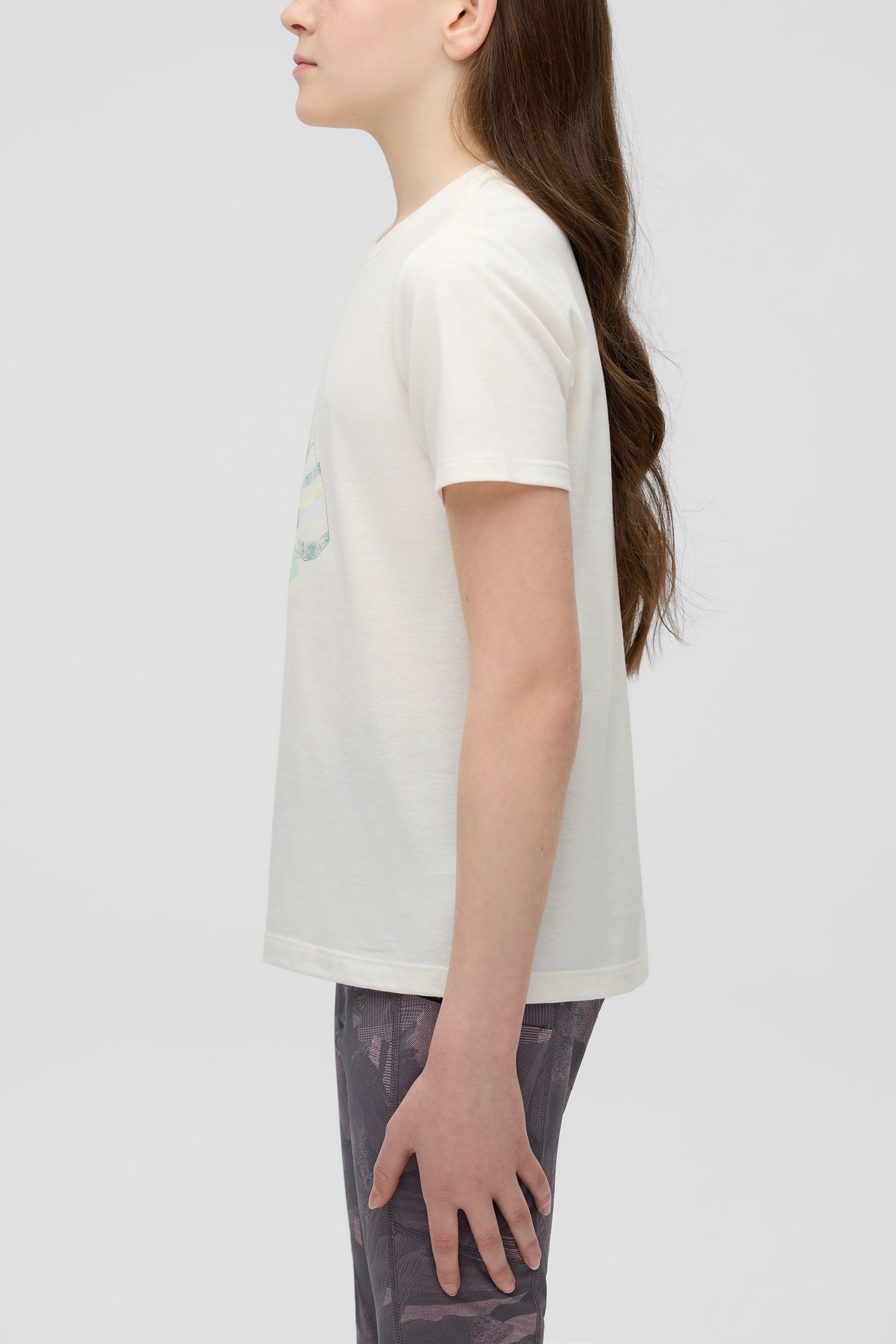 T-shirt doux écoresponsable - Ado fille && BLANC