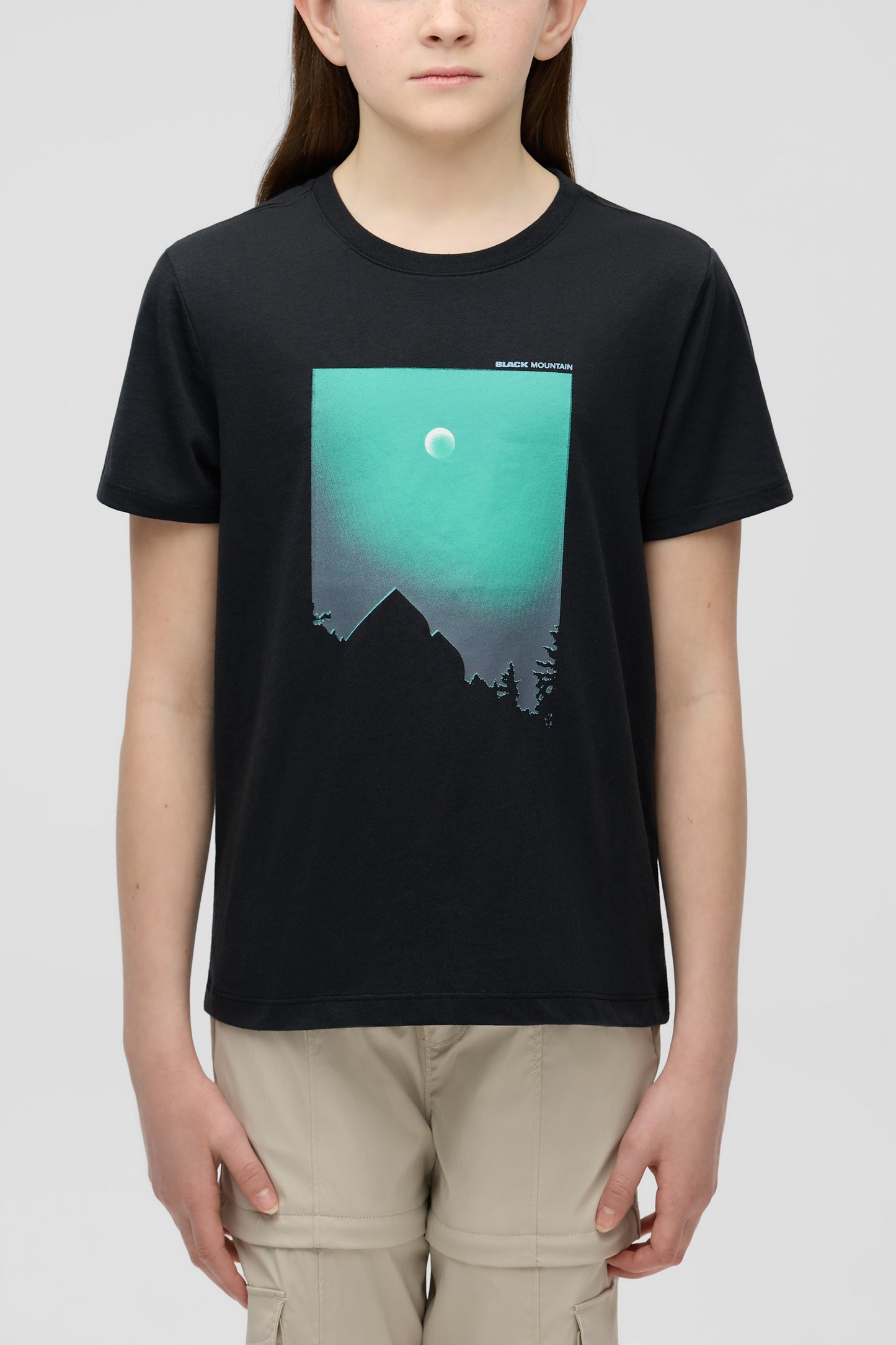 T-shirt doux écoresponsable - Ado fille && GRIS FONCE