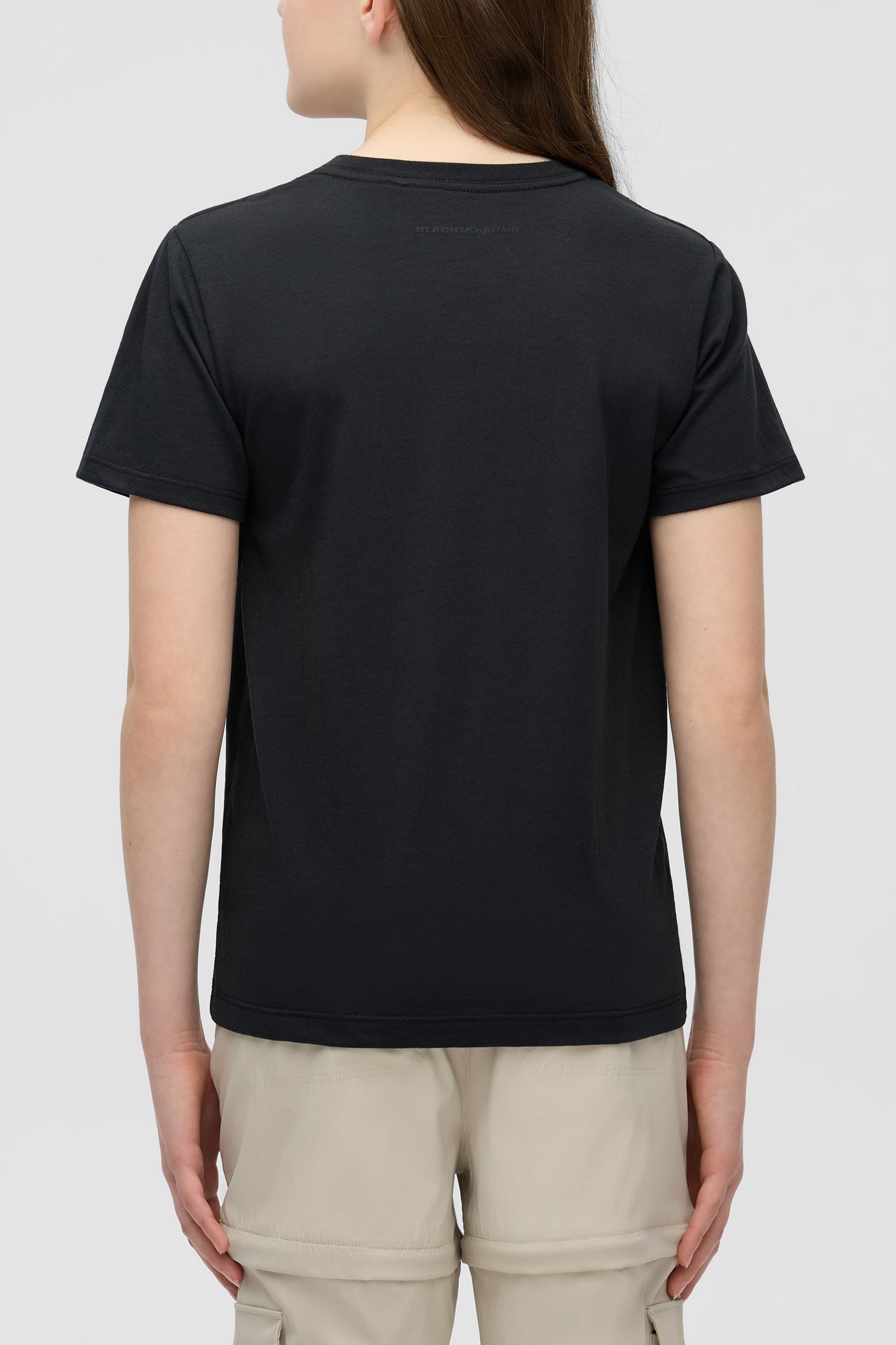 T-shirt doux écoresponsable - Ado fille && GRIS FONCE